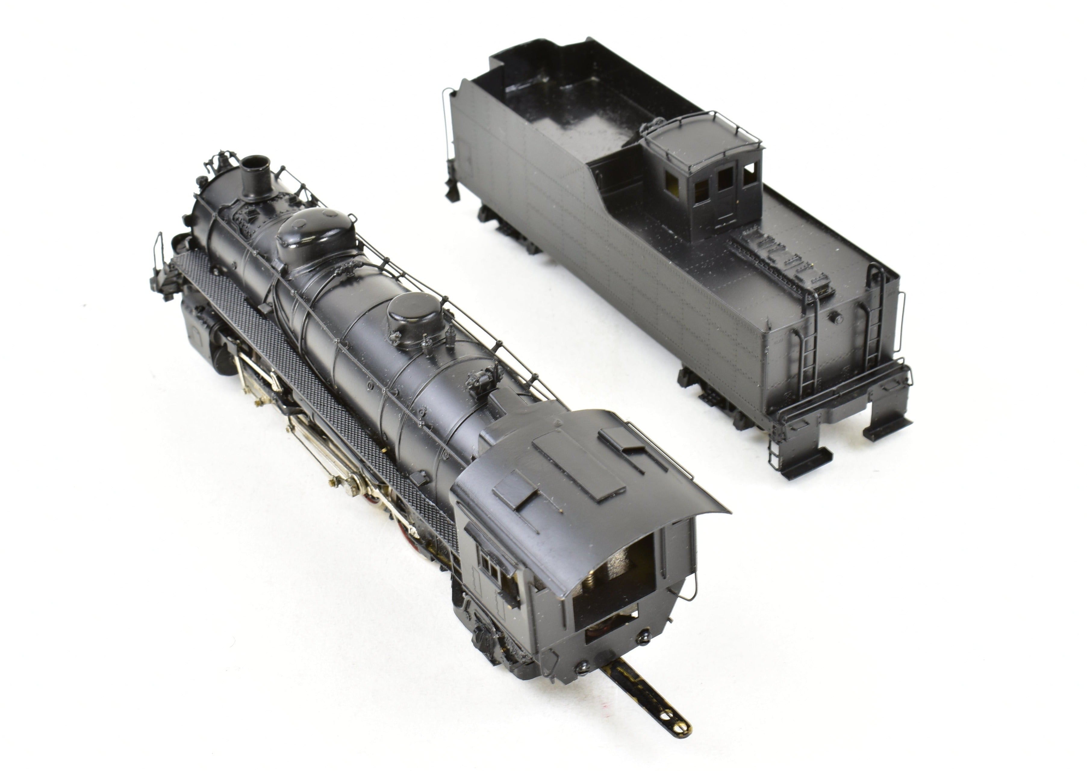 HO Scale Brass Hallmark Midland Valley 2-8-2 #601 with All-Black Custom Paint