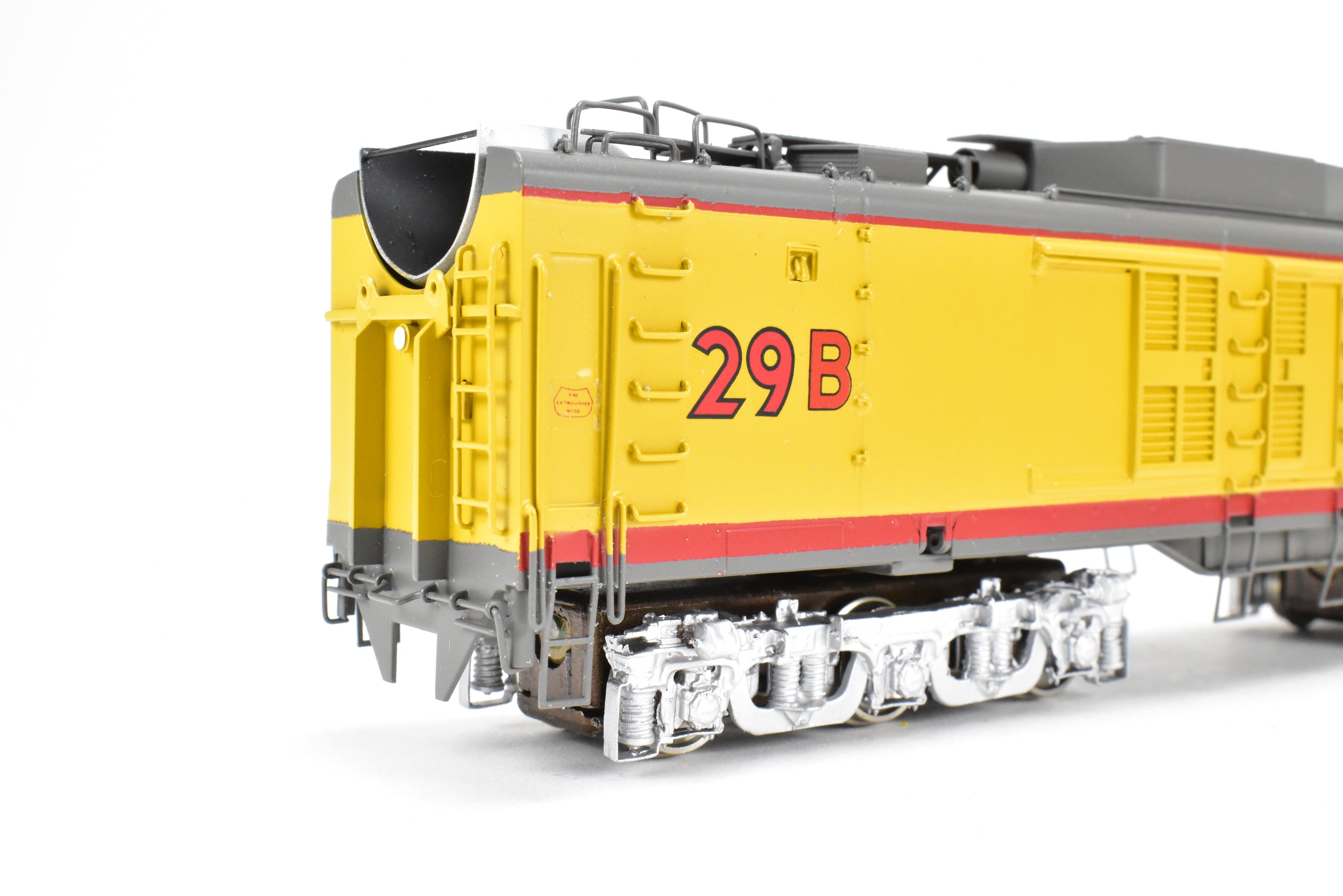 High - Quality HO Scale Brass Alco Models Union Pacific 3 - Unit Gas Turbine Electric Locomotive Set - Professionally Painted #29 & 29B