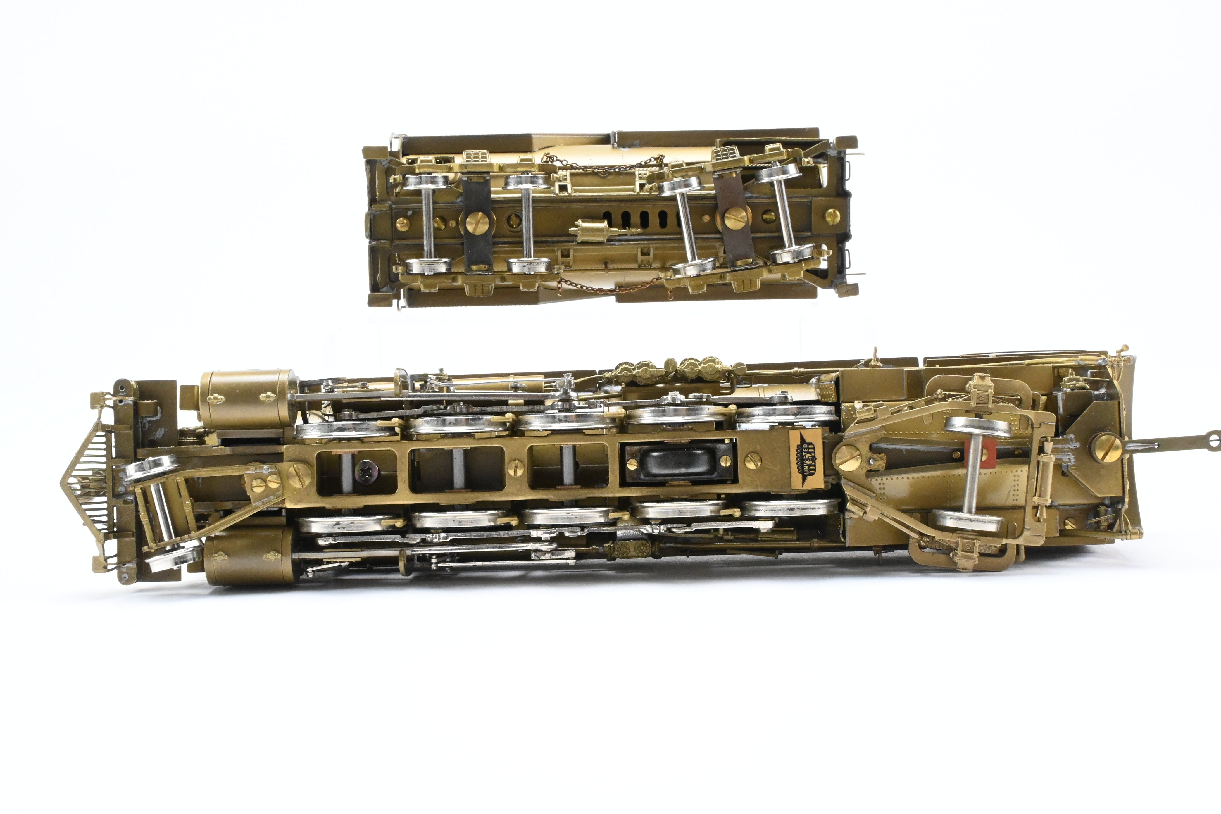 HO Scale Brass Pacific Fast Mail (PFM) Model Train - United D&RGW - Denver & Rio Grande Western 2-10-2 Early Version F-81 Crown Model with High - Detail Features