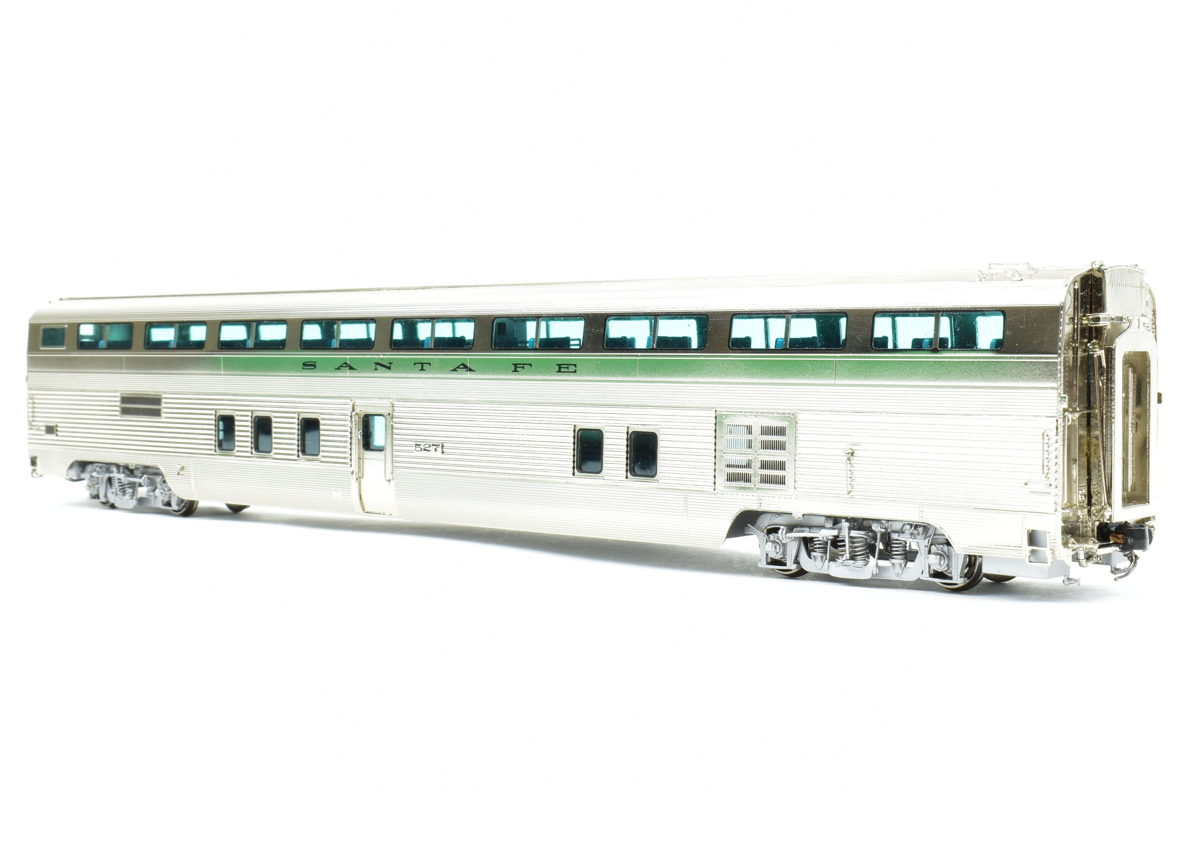 HO Scale Brass ATSF Santa Fe Hi-Level Chair Car #527 by Overland Models