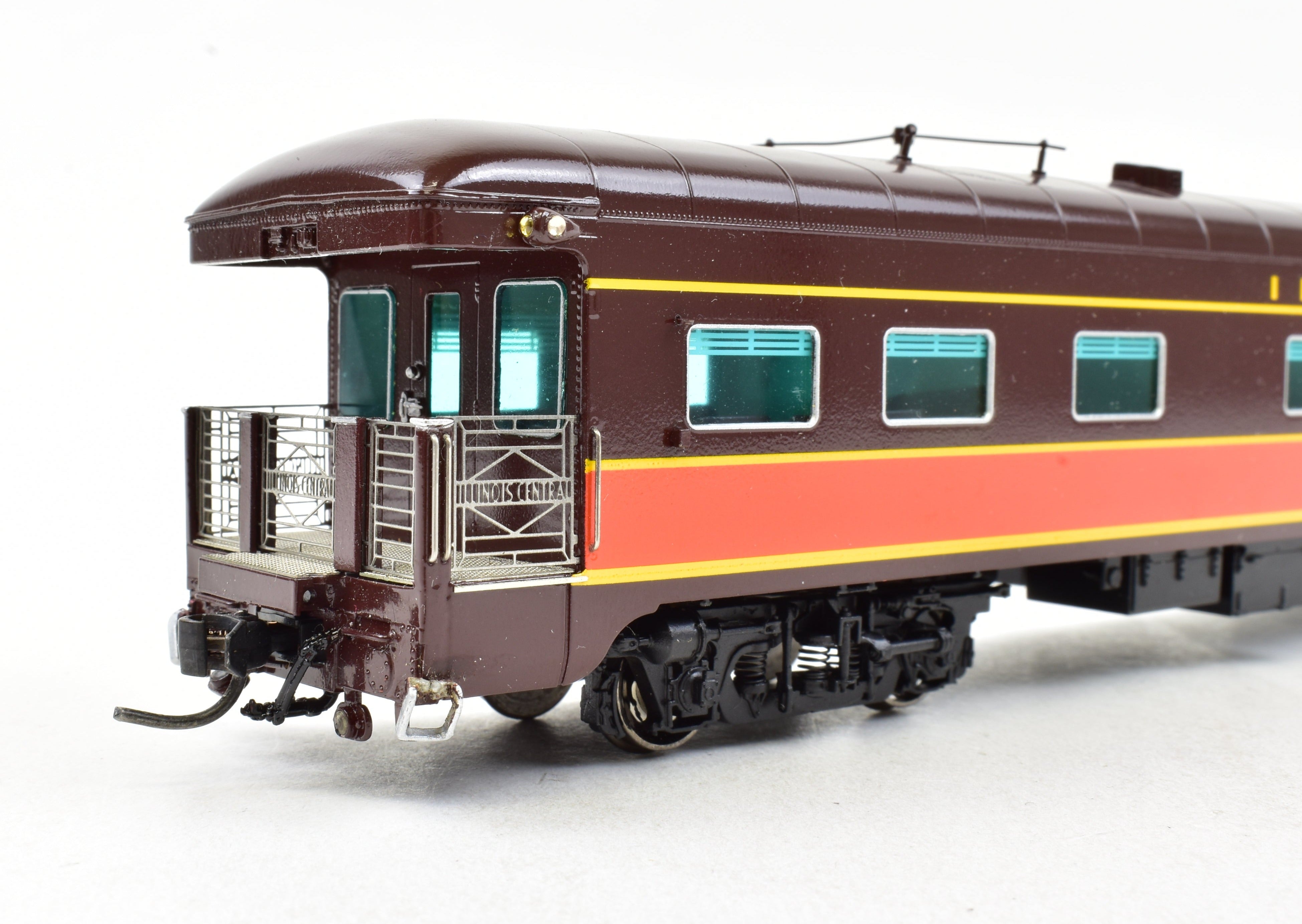 Illinois Central #1 HO Scale Brass Business Car, Factory Painted by Railway Classics