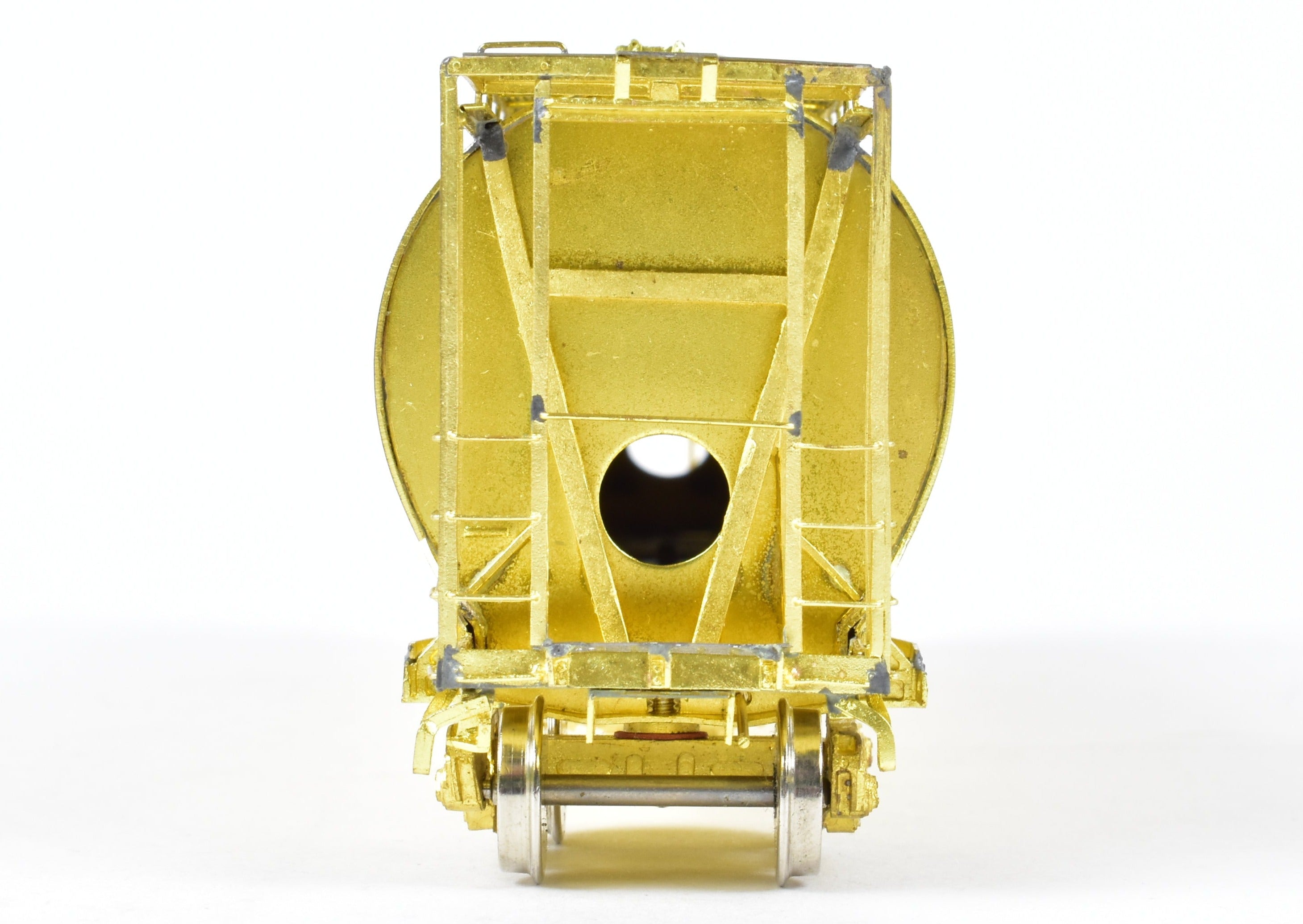 HO Scale Brass 2-Bay ACF Cylindrical Hopper Model by Overland Models, Inc. (OMI) for Central Railroad of New Jersey (CNJ) or Conrail (CR)