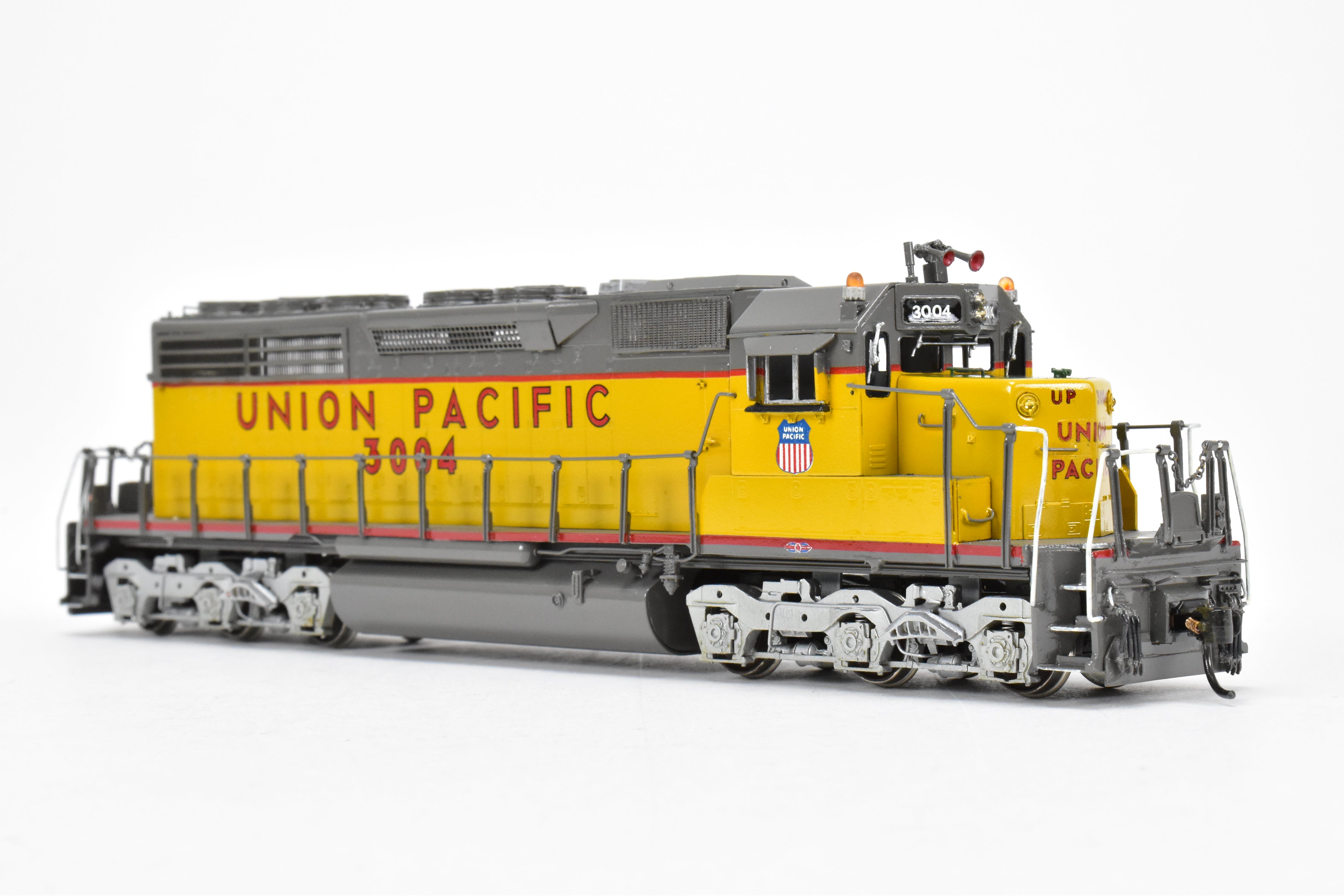 HO Scale Brass Model Train - Overland Models Inc. Union Pacific EMD SD40 Low Hood Locomotive Custom Painted as No. 3004