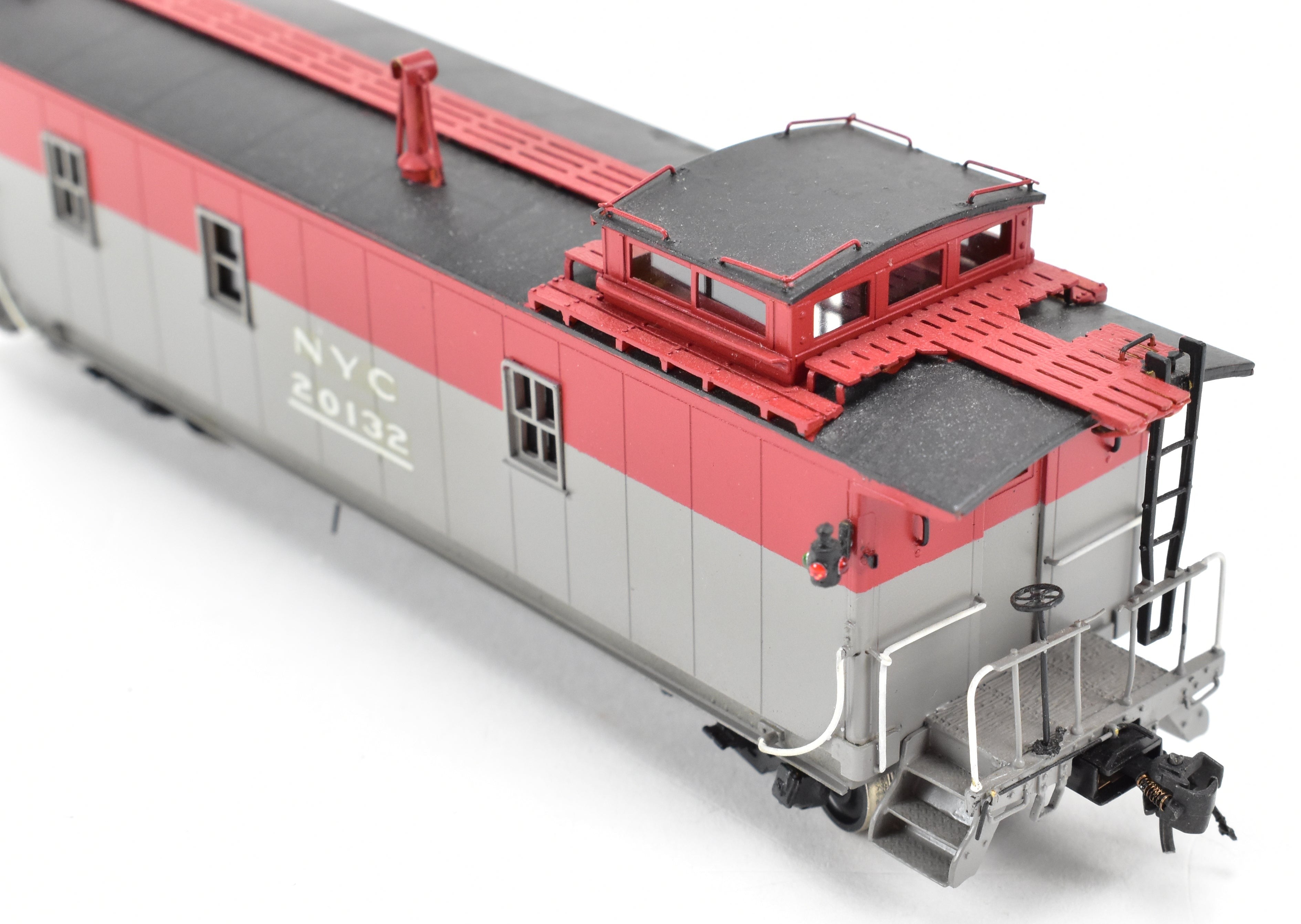 HO Scale Brass NYC - New York Central Pacemaker Plywood Caboose Model by Overland Models, Inc. (OMI), Custom Painted OMI No. 20132