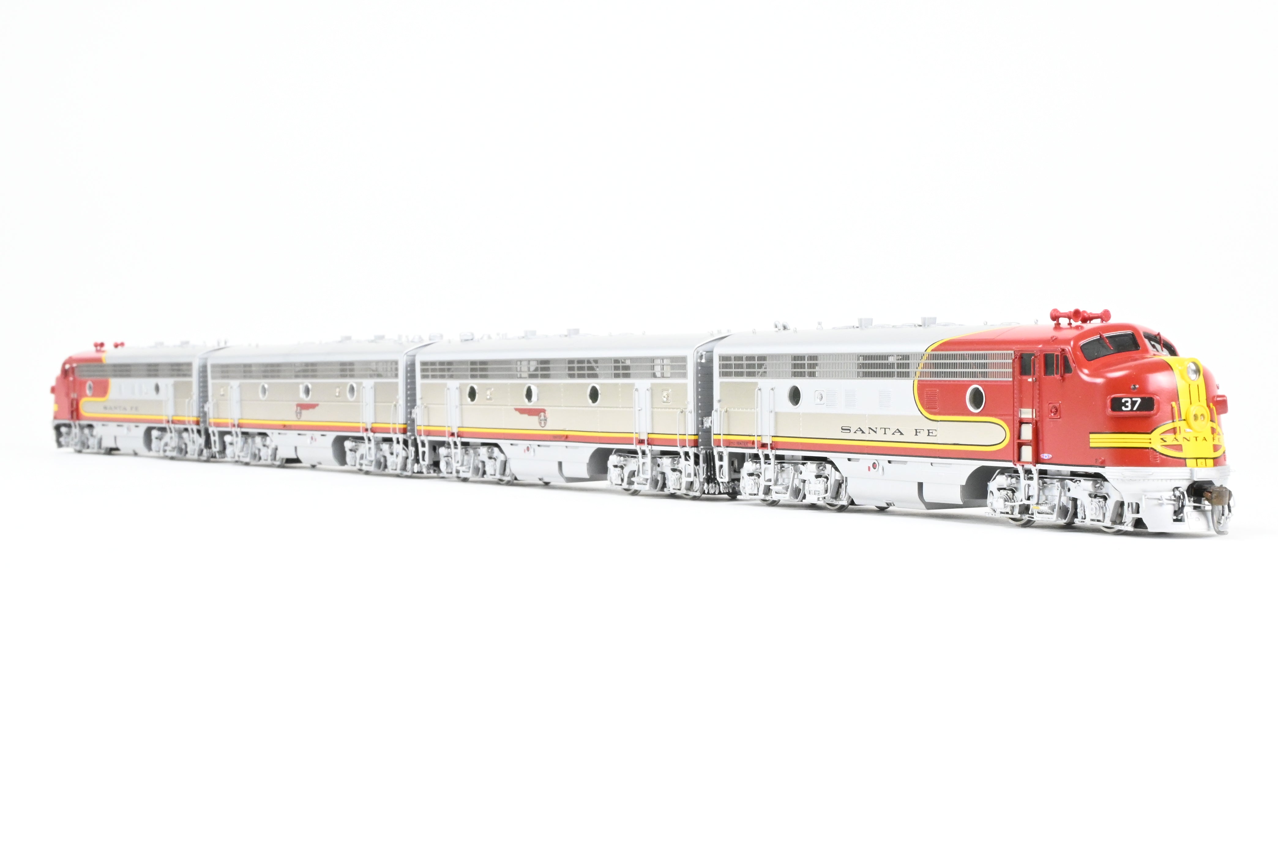 Challenger Imports ATSF Santa Fe Passenger Service HO Brass EMD F7 A/B/B/A Set