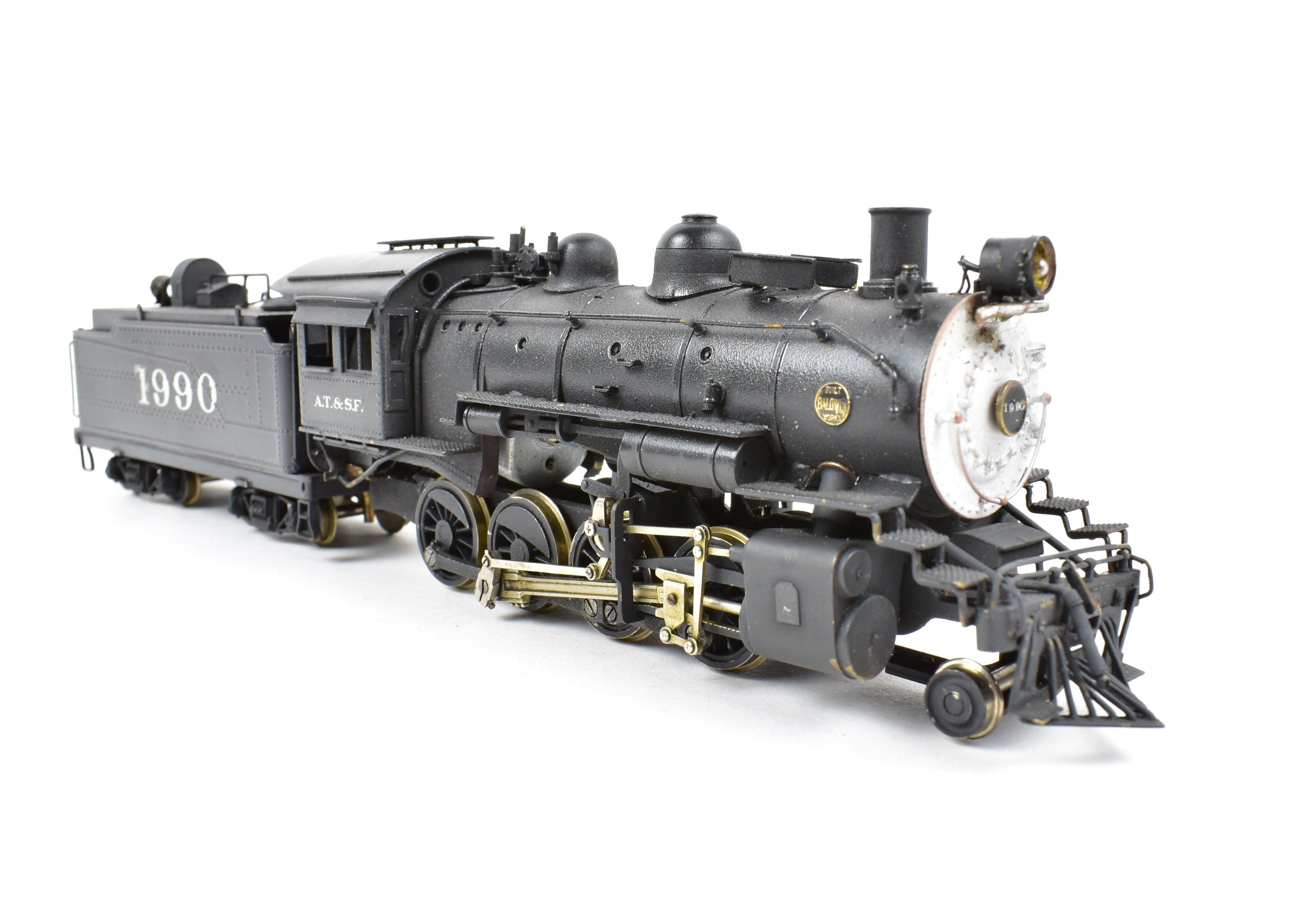 HO Brass PFM - United ATSF Santa Fe 2-8-0 Custom Painted with Can Motor & NWSL Gearbox Upgrade