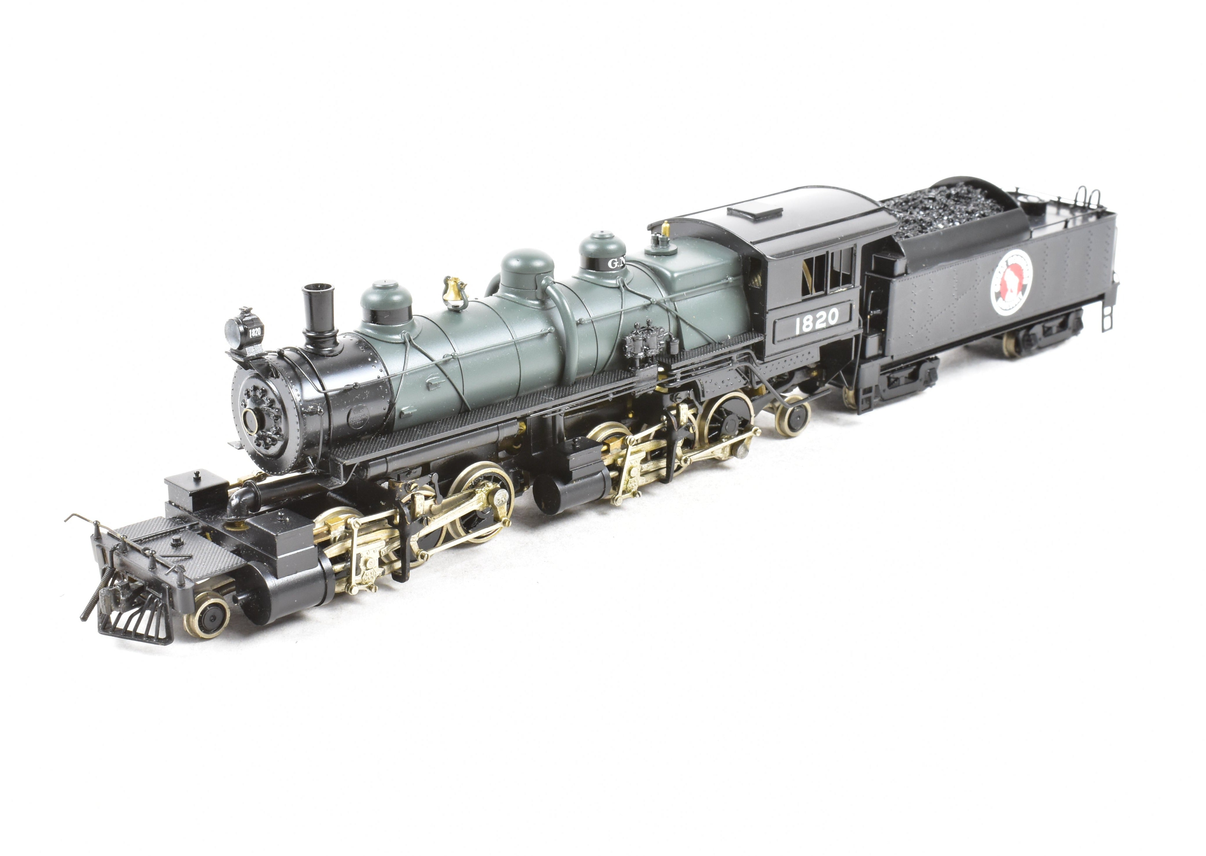 HO Scale Brass Model Train - PFM - United GN Great Northern L - 2 Class 2 - 6 - 6 - 2 Crown Model CP No. 1820 for Model Train Enthusiasts