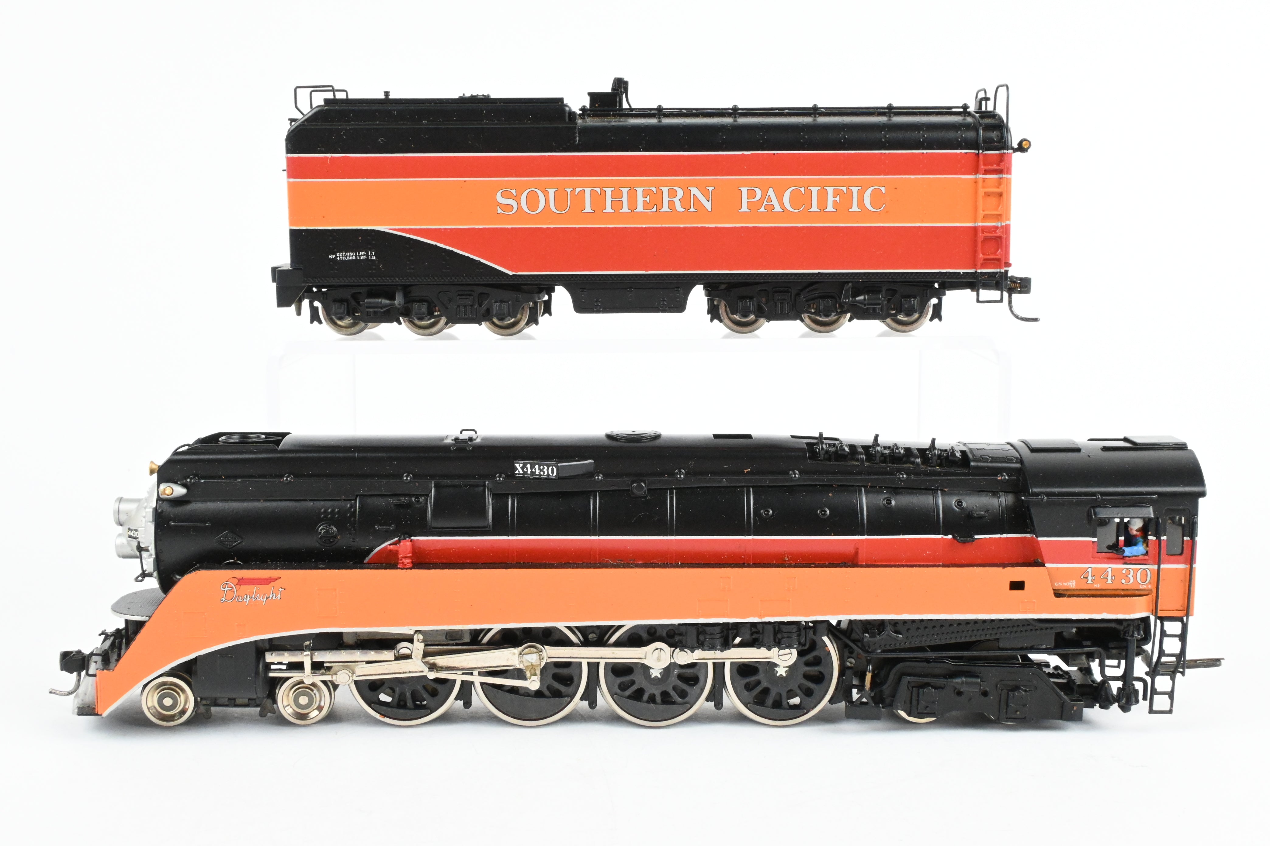 HO Scale Brass Model Train - Westside Model Co. Southern Pacific Class GS - 4 4 - 8 - 4 FP Daylight Locomotive #4430