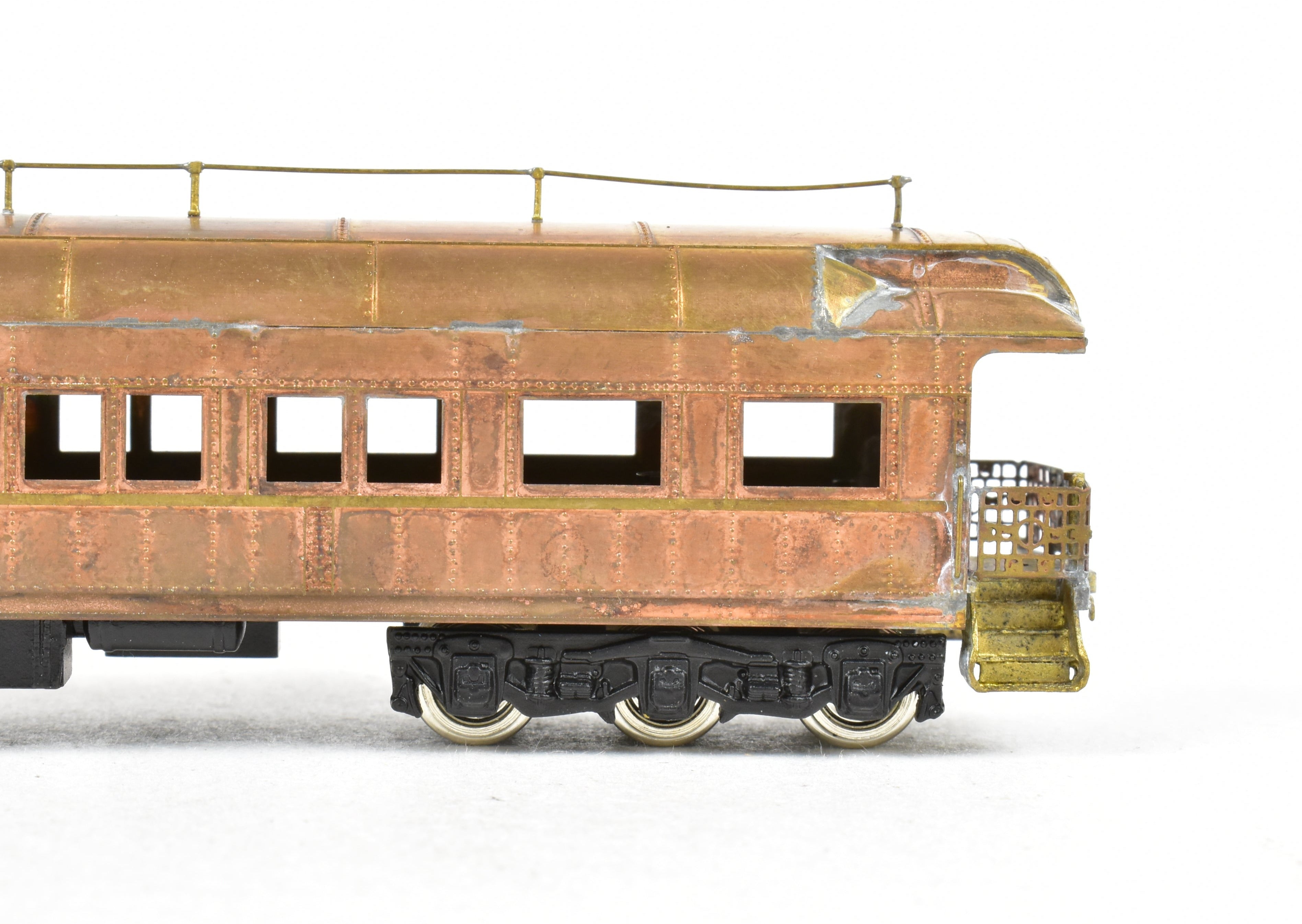 N Scale Brass ATSF - Santa Fe Heavyweight Business Car #9/10, AS-IS Condition