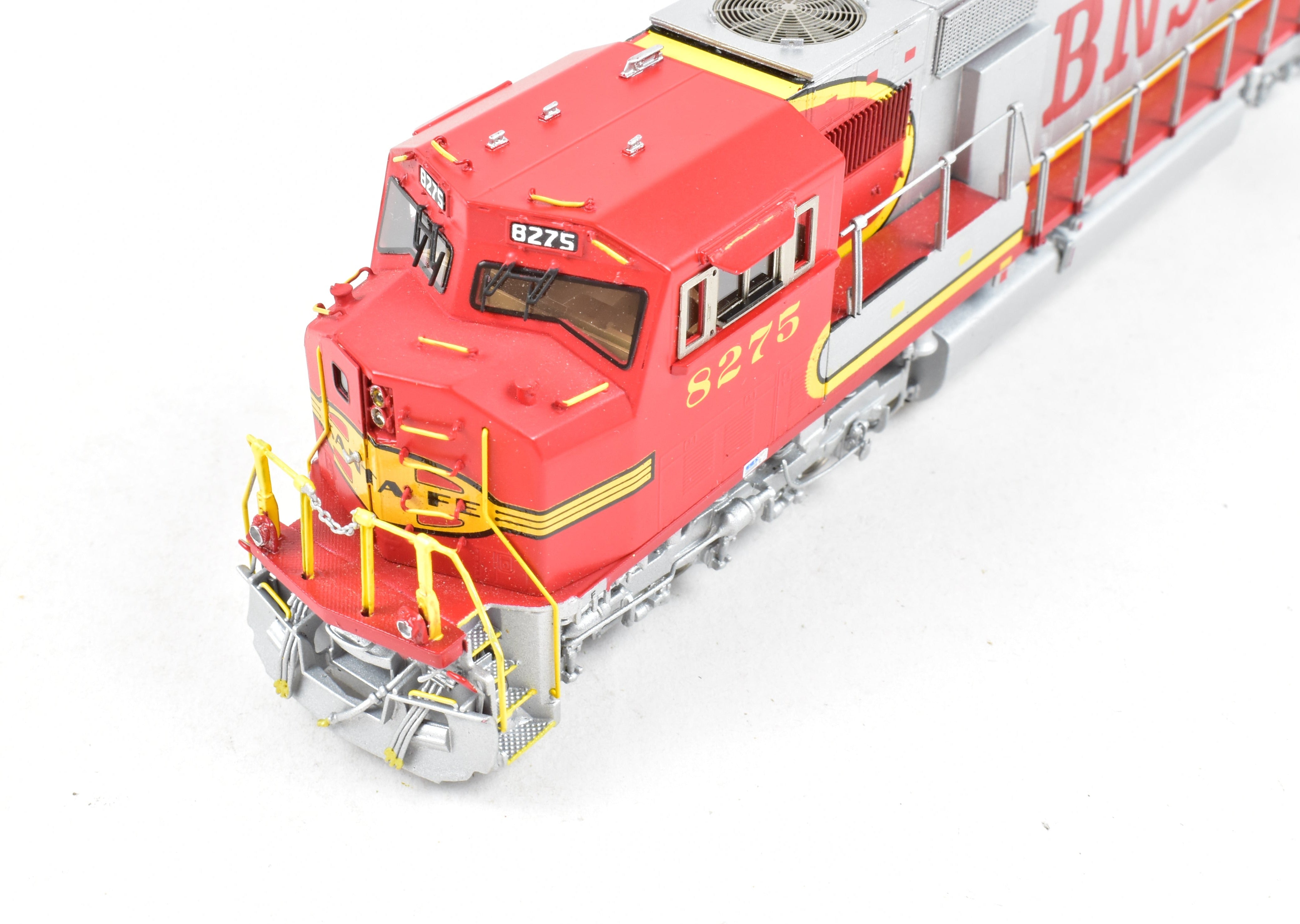 HO Scale Brass Model Train - Overland Models, Inc. BNSF - Burlington Northern Santa Fe EMD SD75M FP Locomotive #8275 REBOXX
