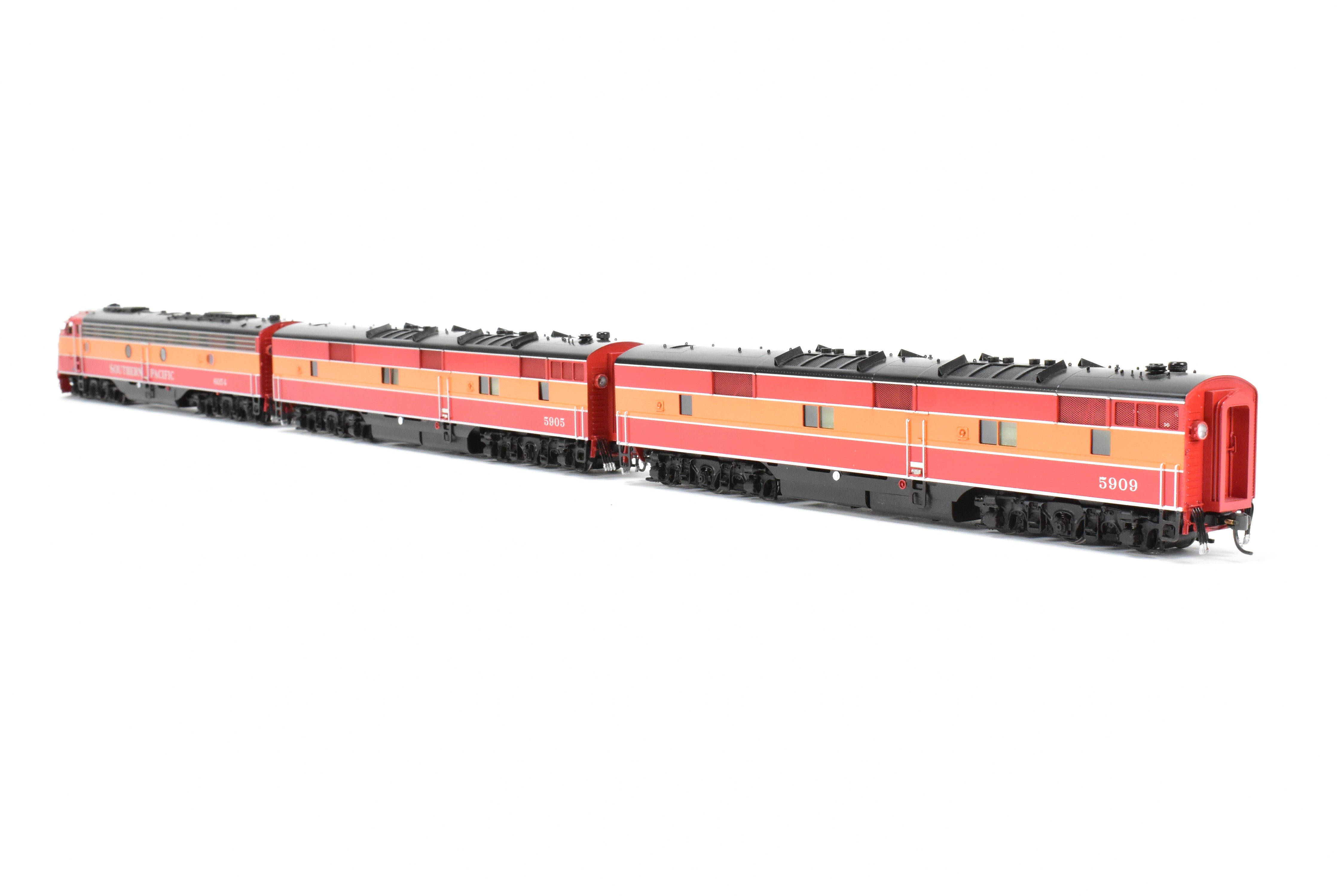 HO Scale Brass Challenger Imports Southern Pacific EMD E9A/E7B Set #6054/5905/5909