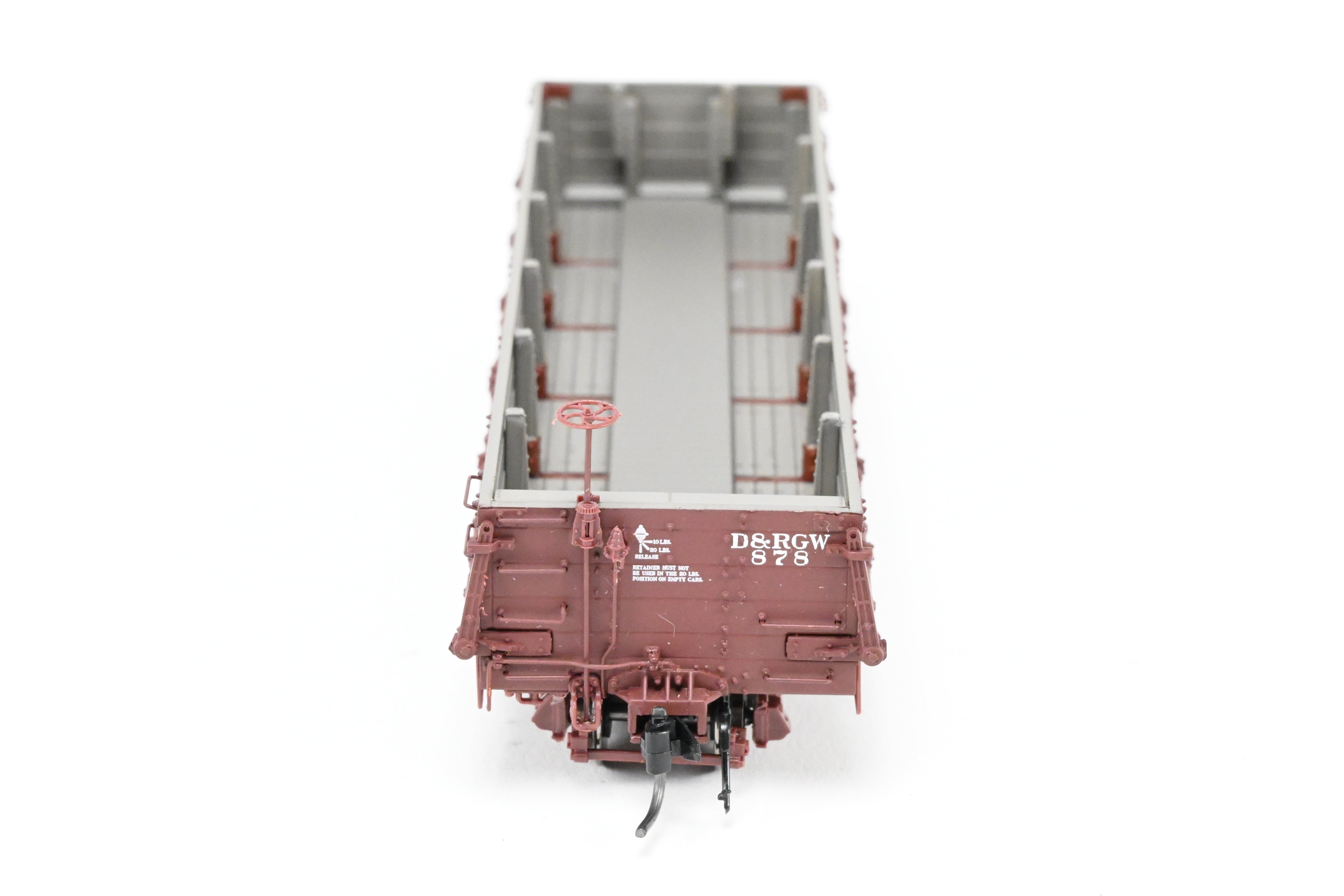 HOn3 Blackstone Models D&RGW - Denver & Rio Grande Western Brown Drop - Bottom Gondola No. 878