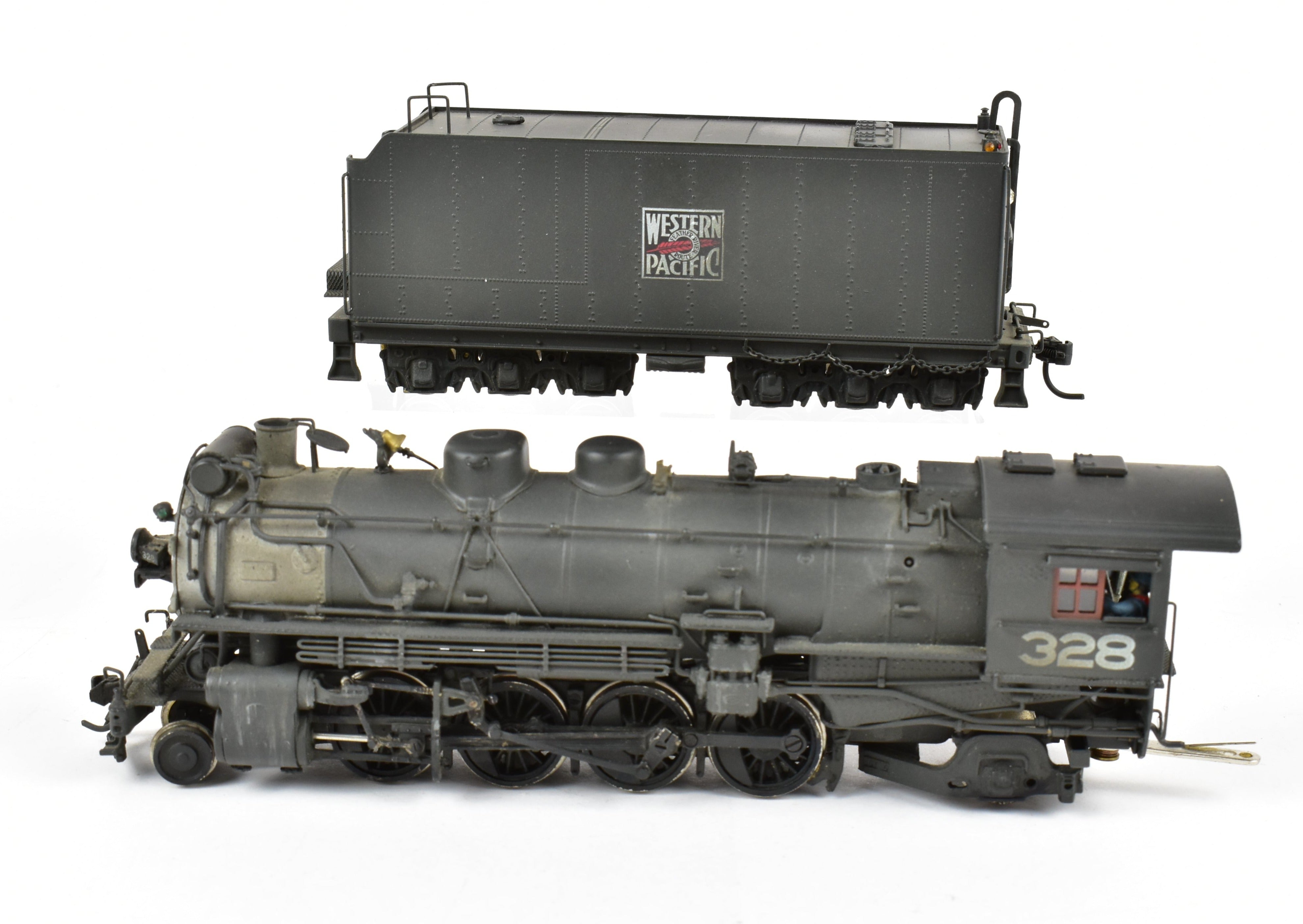 HO Scale Brass Pacific Fast Mail (PFM) - United Western Pacific MK - 60 2 - 8 - 2 Mikado Locomotive Model, Custom Painted and Weathered for Collectors
