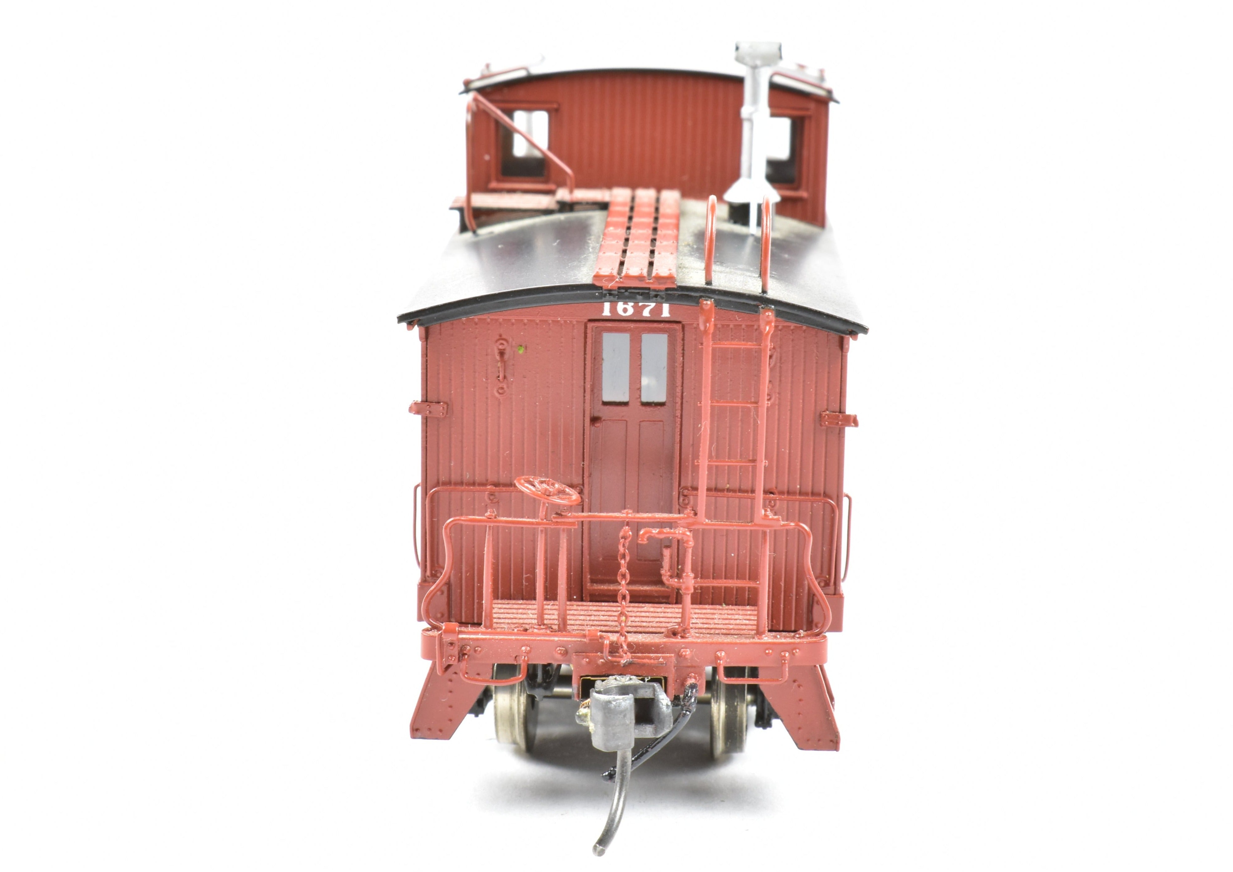 HO Scale Brass Northern Pacific 24' Wood Caboose #1600 Series V3 Factory Painted