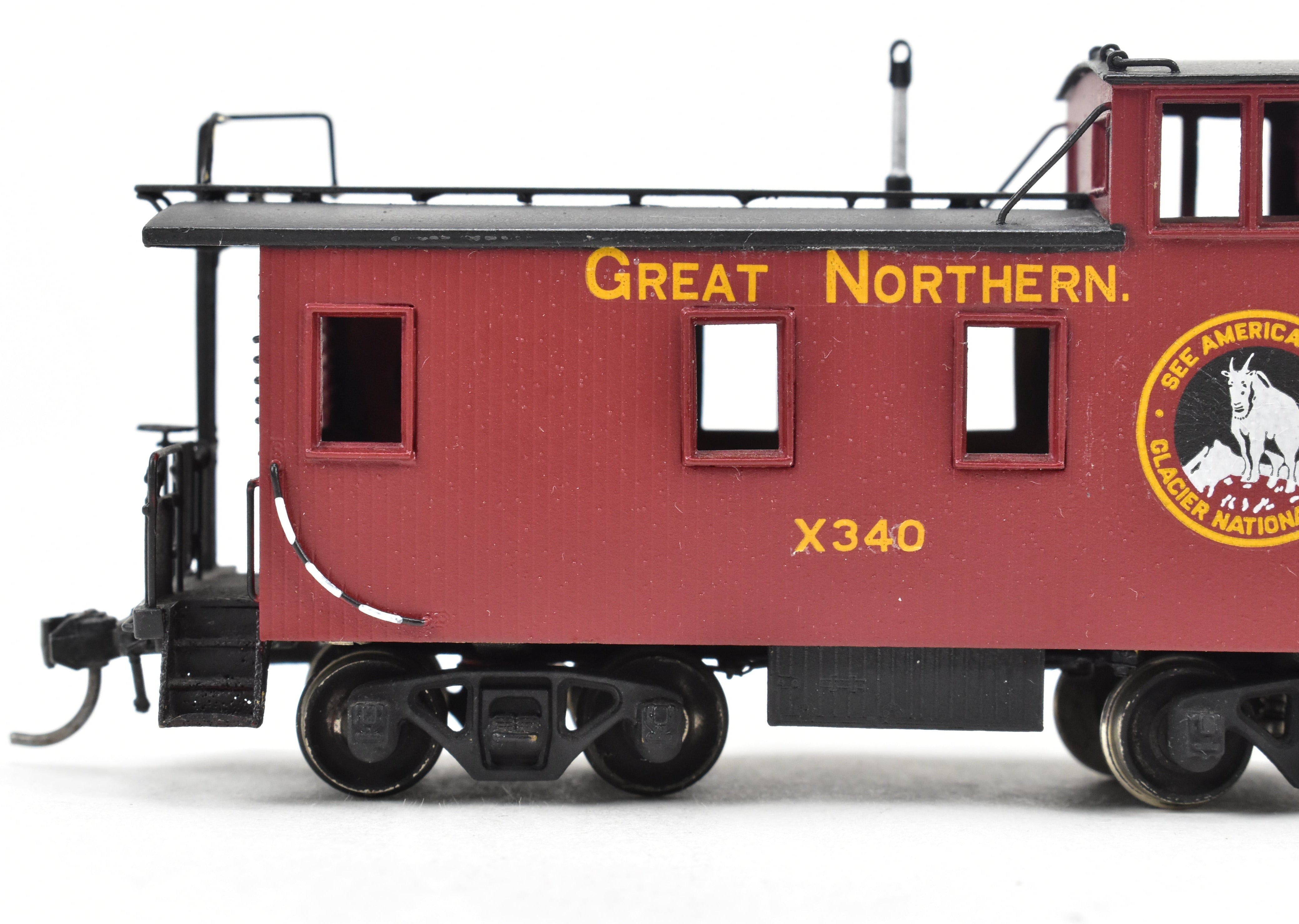 HO Scale Brass Model Train - Oriental Limited Great Northern Caboose X330 - 749, Custom - Painted Version C/P #X340