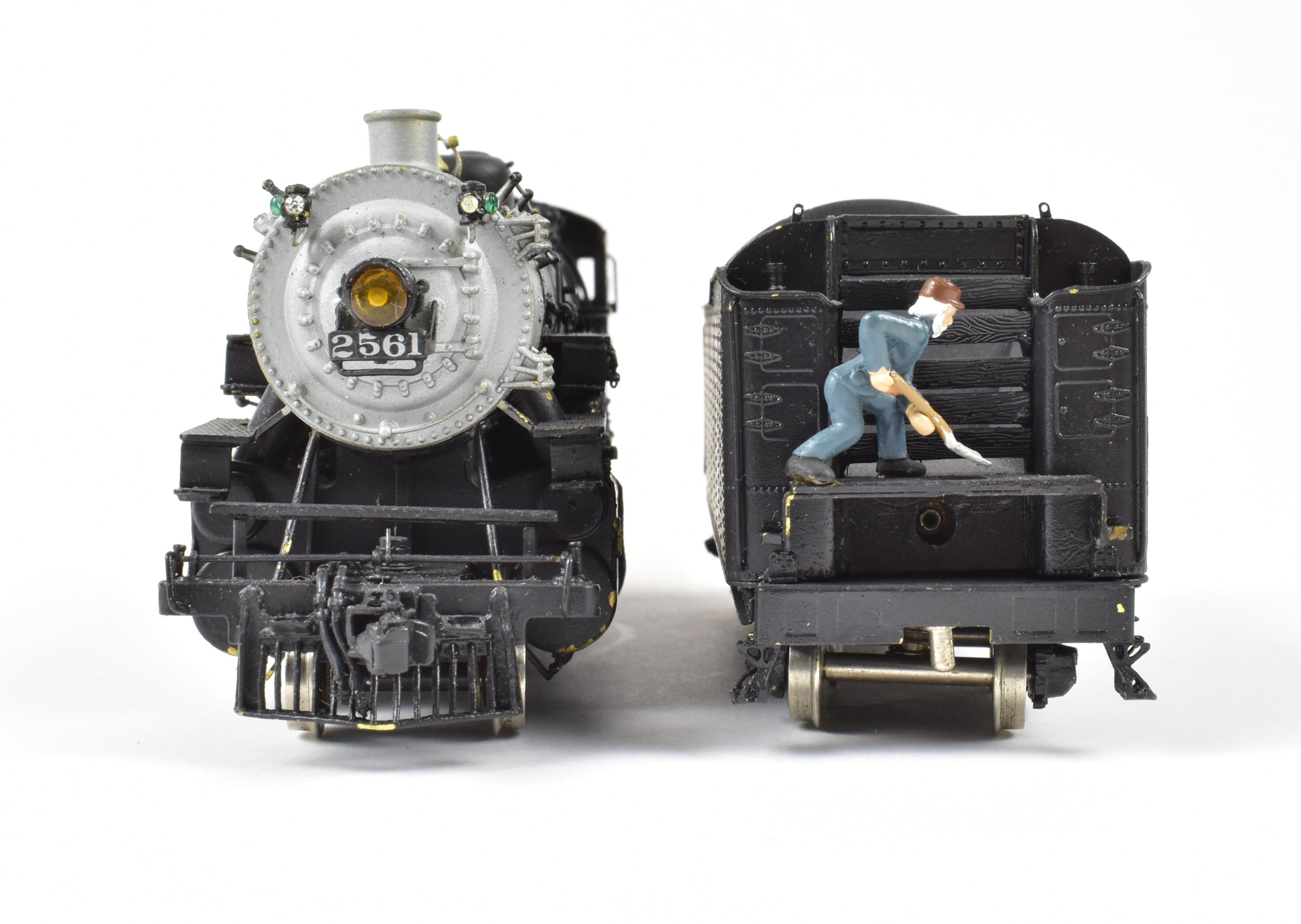 HO Scale Brass Model Train - Overland Models Chicago & North Western J - A 2 - 8 - 2 Mikado Locomotive in AS - IS Condition
