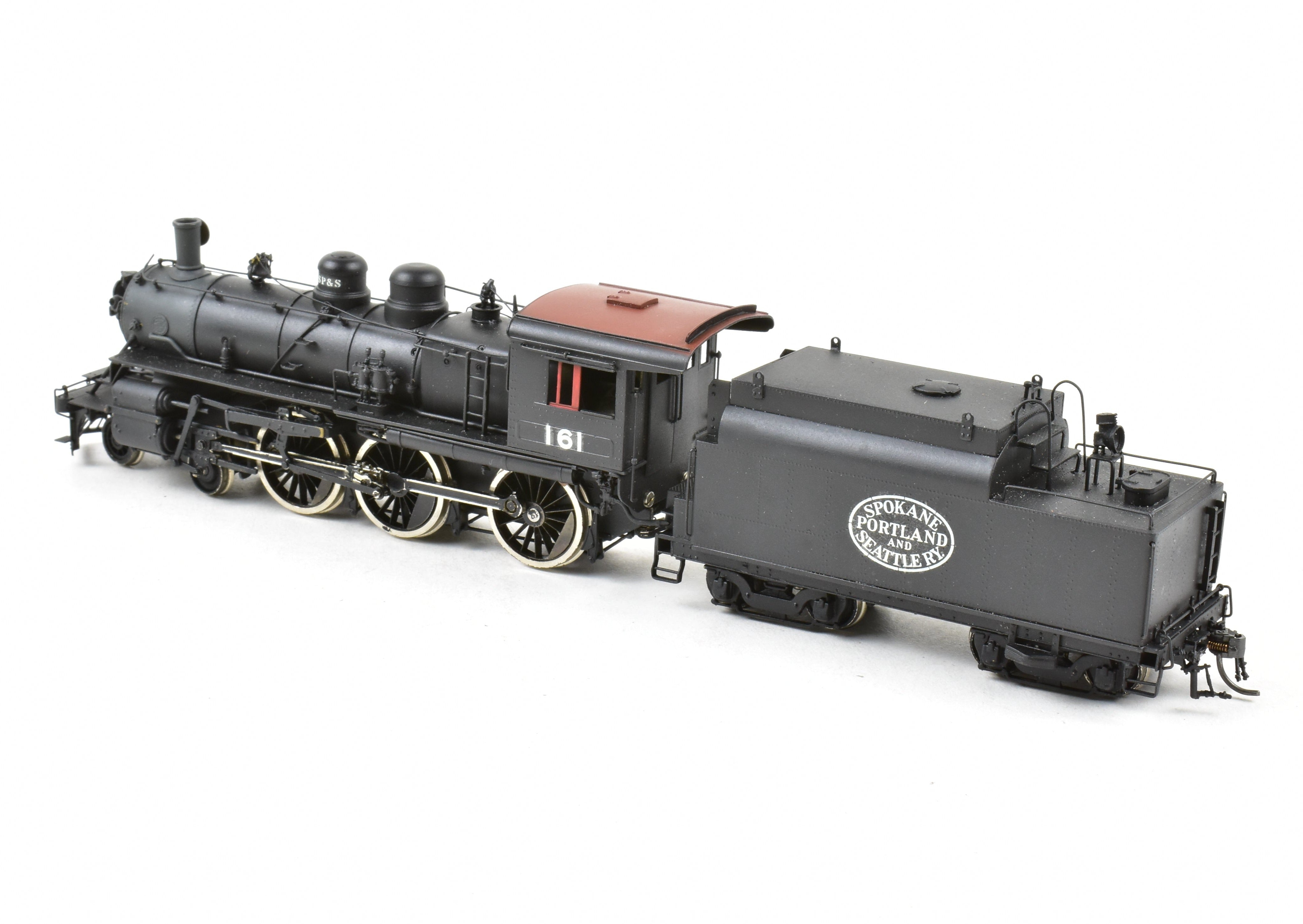 HO Scale Brass Model Train by Overland Models Inc. - Great Northern 4-6-0 E-15 Custom Painted for Spokane Portland & Seattle