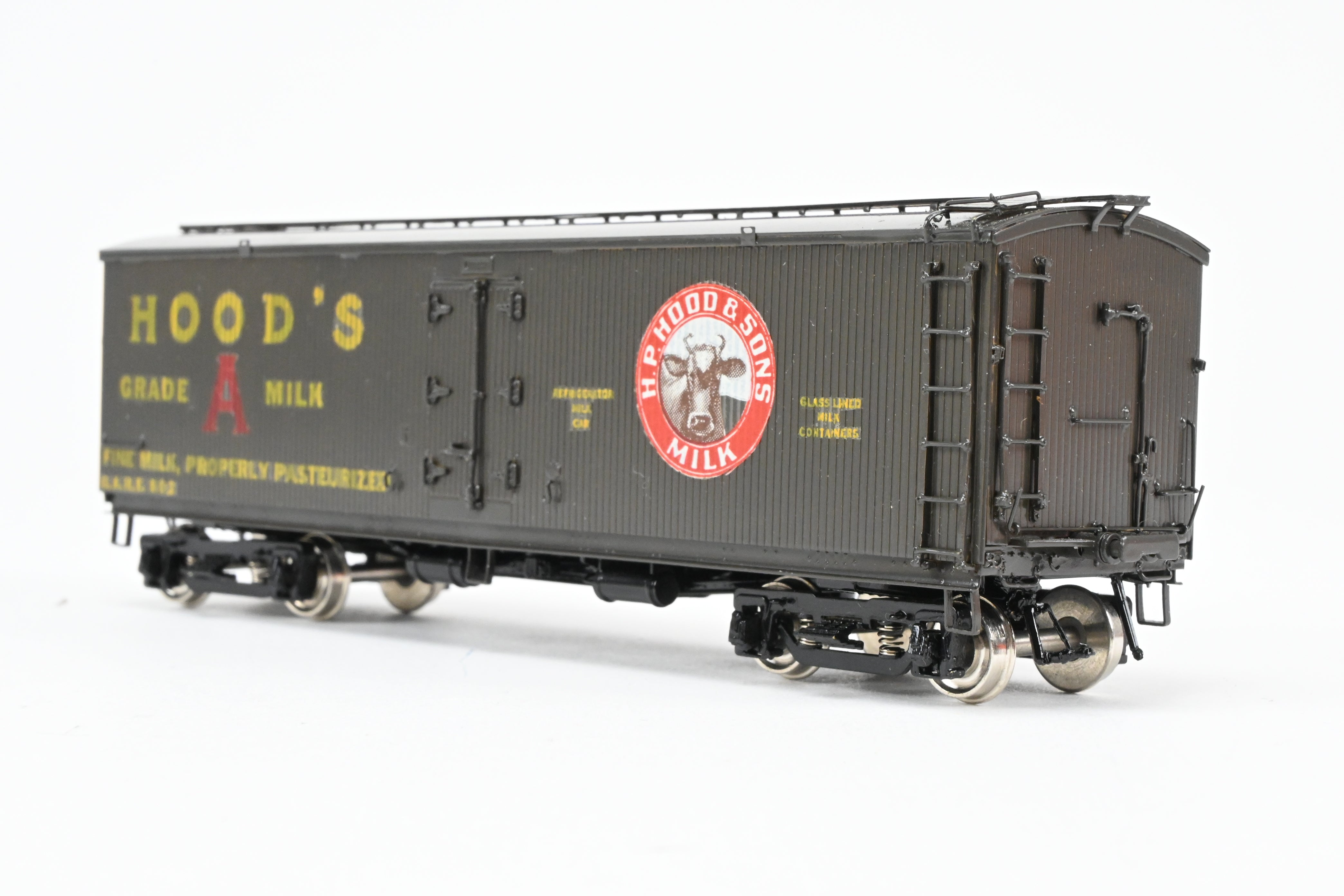 HO Brass Precision Scale Co. 41' Pfaudler Wood Sheath Milk Tank Car Hoods FP No. 802
