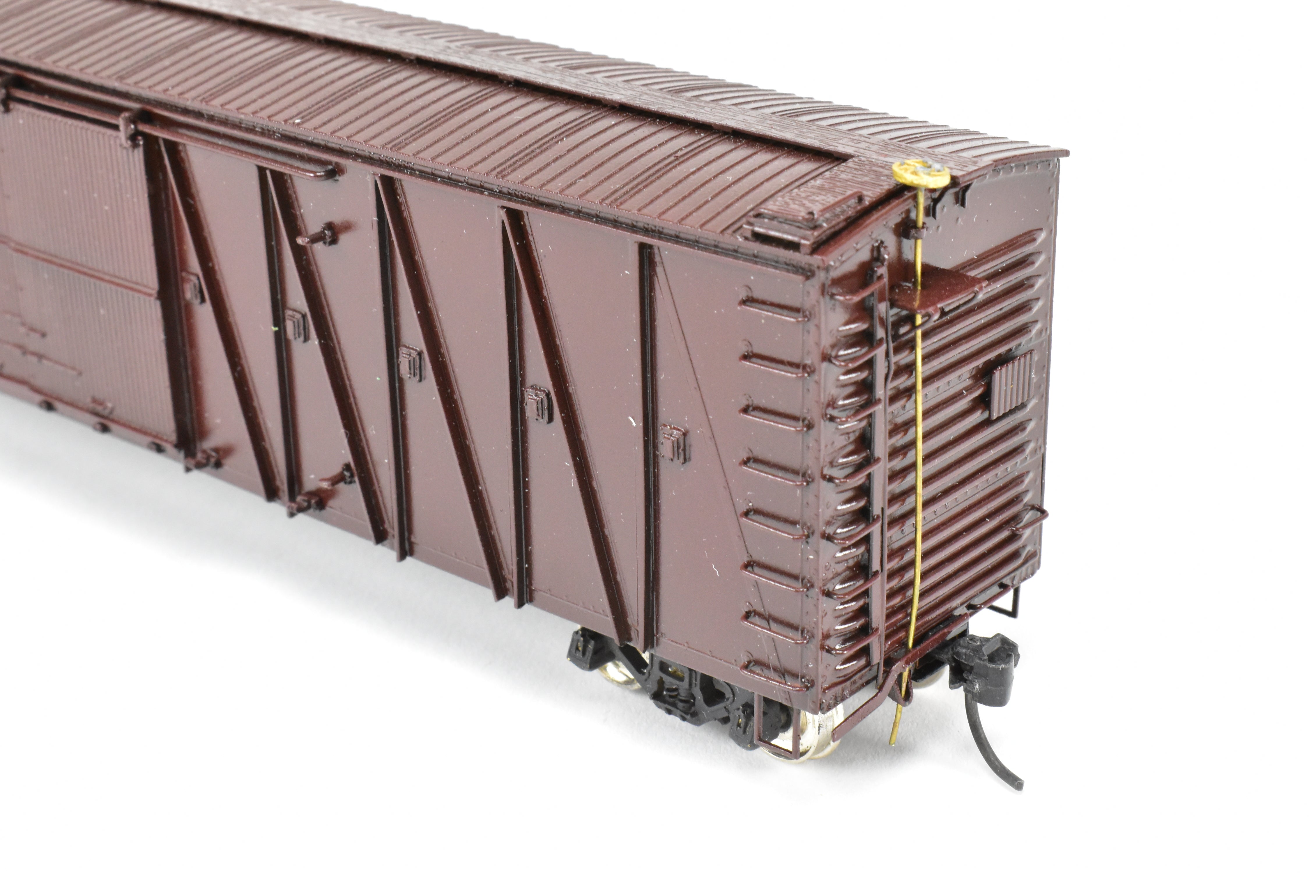 HO Brass OMI UP Union Pacific 50' Auto Boxcar, Custom Red, No Lettering