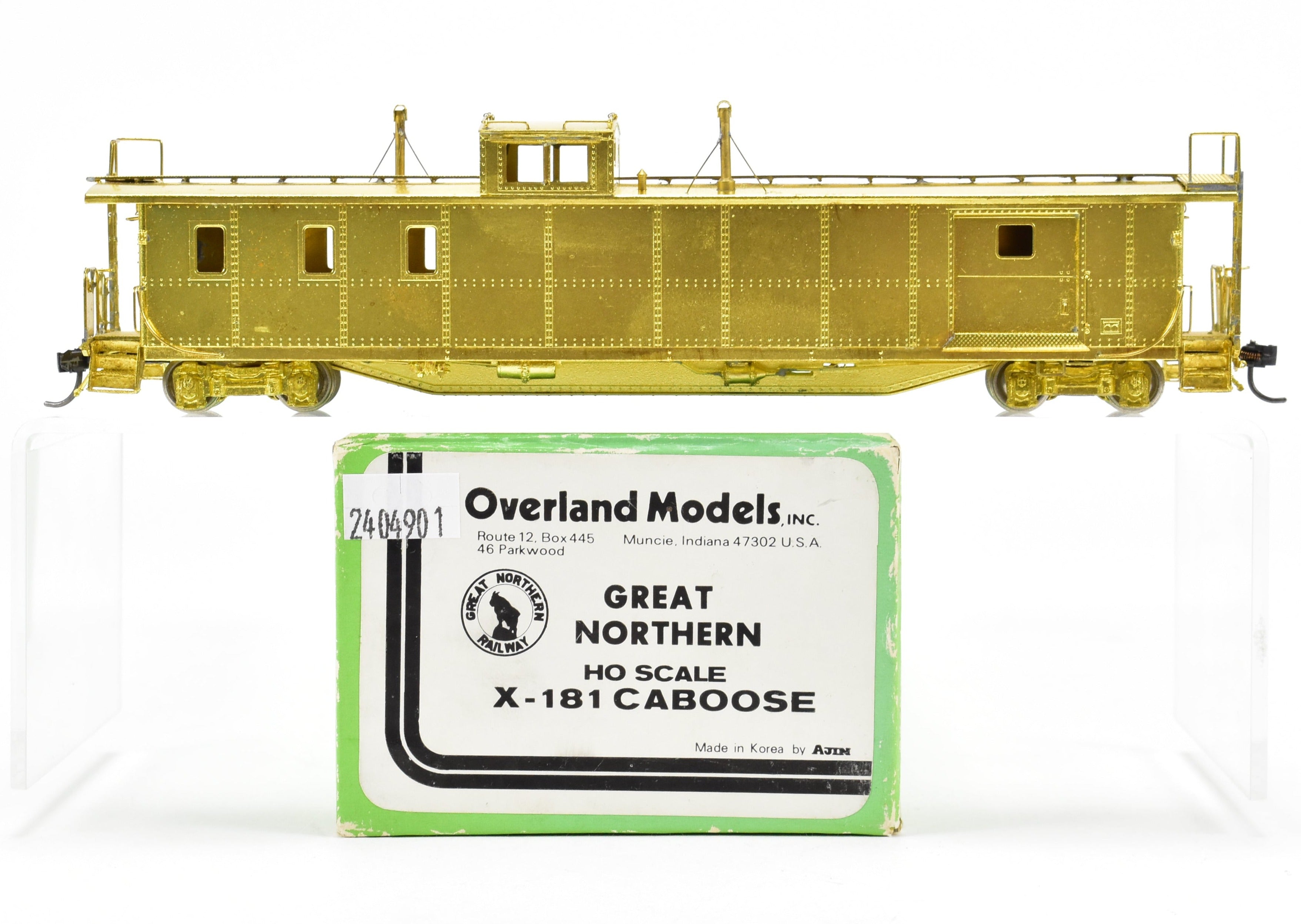 HO Scale Brass GN - Great Northern X - 181 Caboose by OMI Overland Models