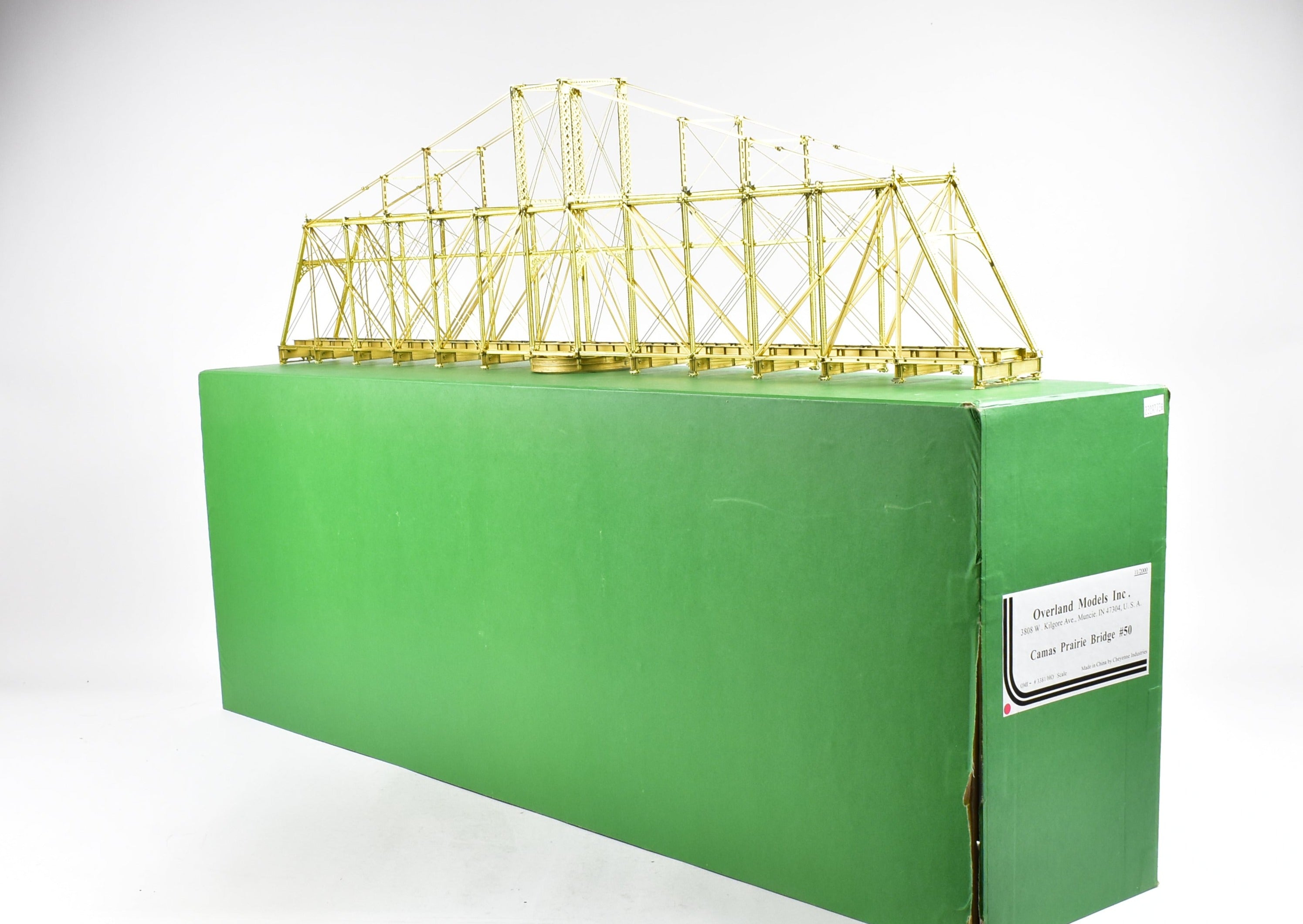 HO Scale Brass Model - Overland Models, Inc. Camas Prairie Drawbridge #50 with Crib and Pier Set for Model Railroads