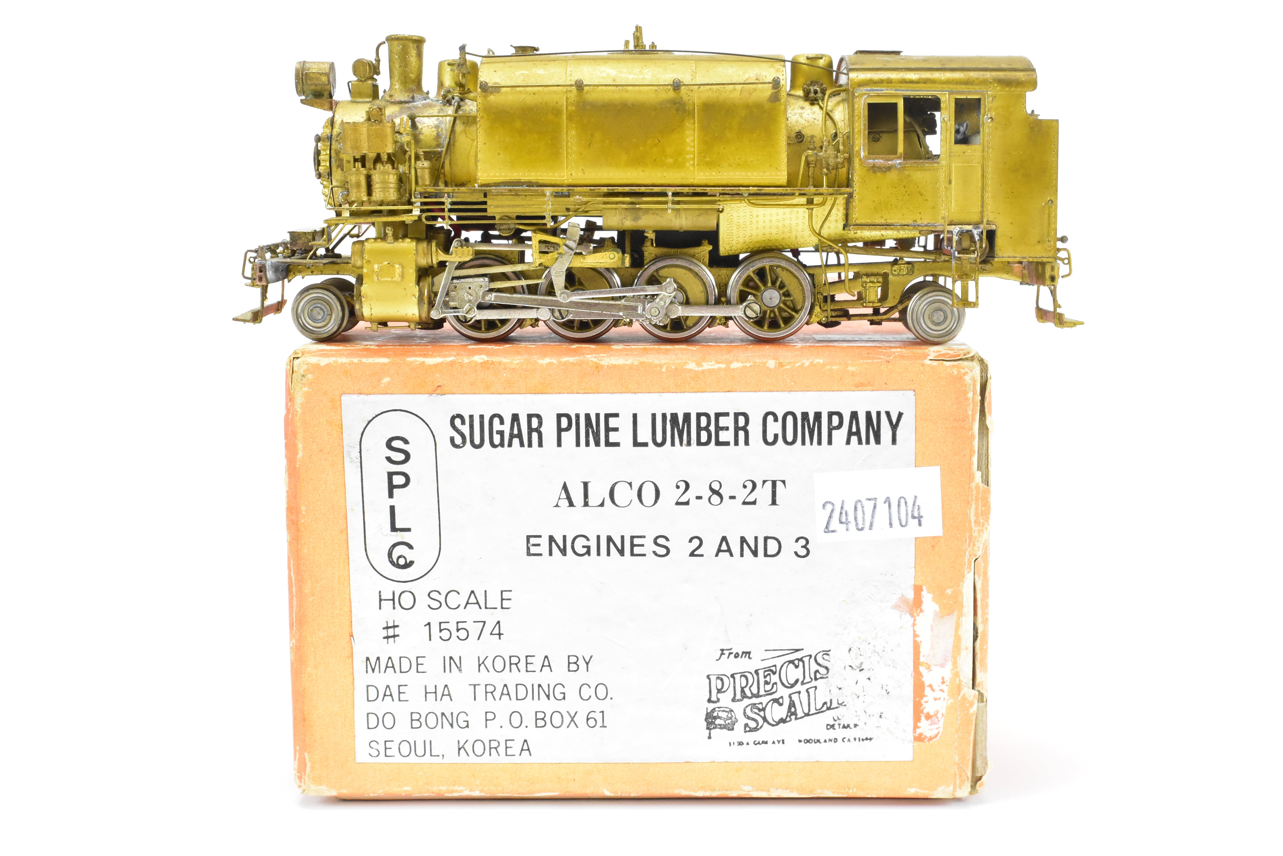 HO Brass PSC Precision Logging 2-8-2T Engines 2 & 3 by Sugar Pine Lumber Co