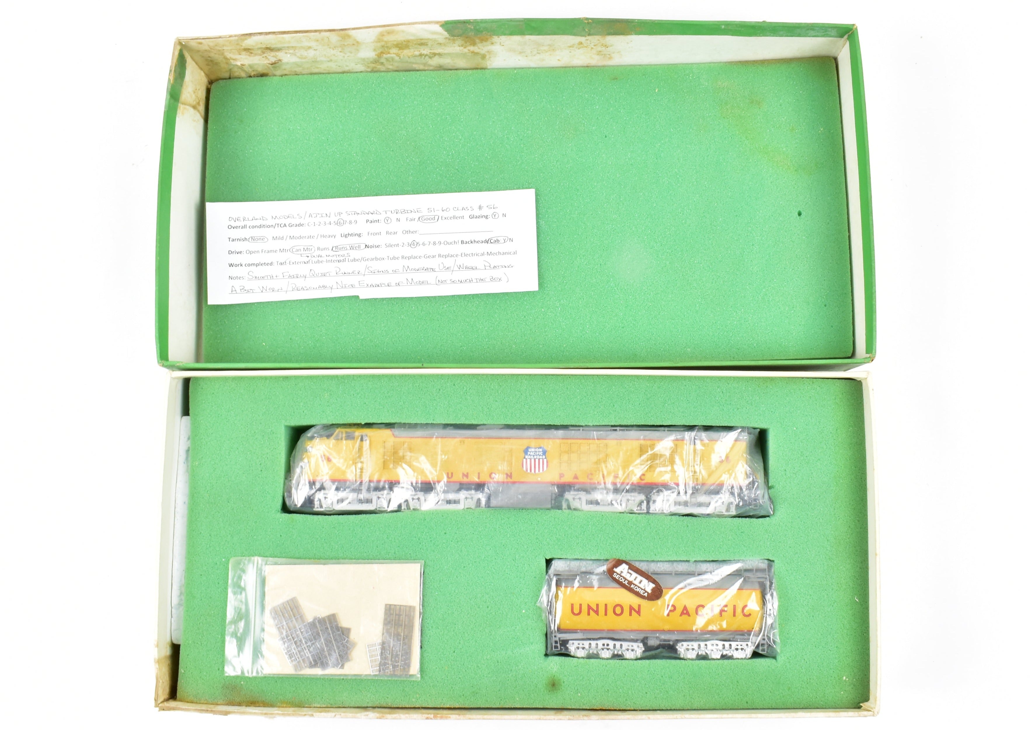 HO Brass UP Union Pacific Standard Turbine w/ Round Tender Custom Painted #56 by OMI