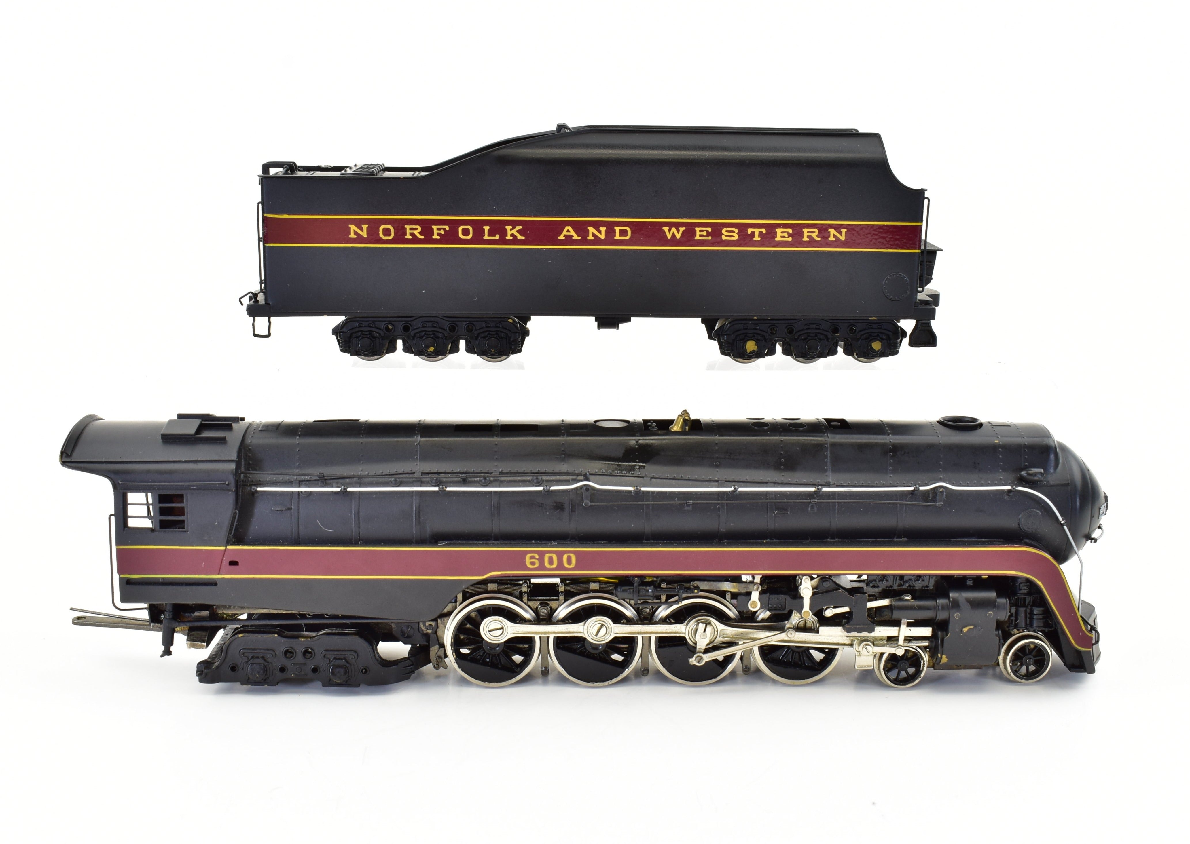 Rare HO Brass PFM Norfolk & Western Class J 4-8-4 Hand Painted by Tenshodo