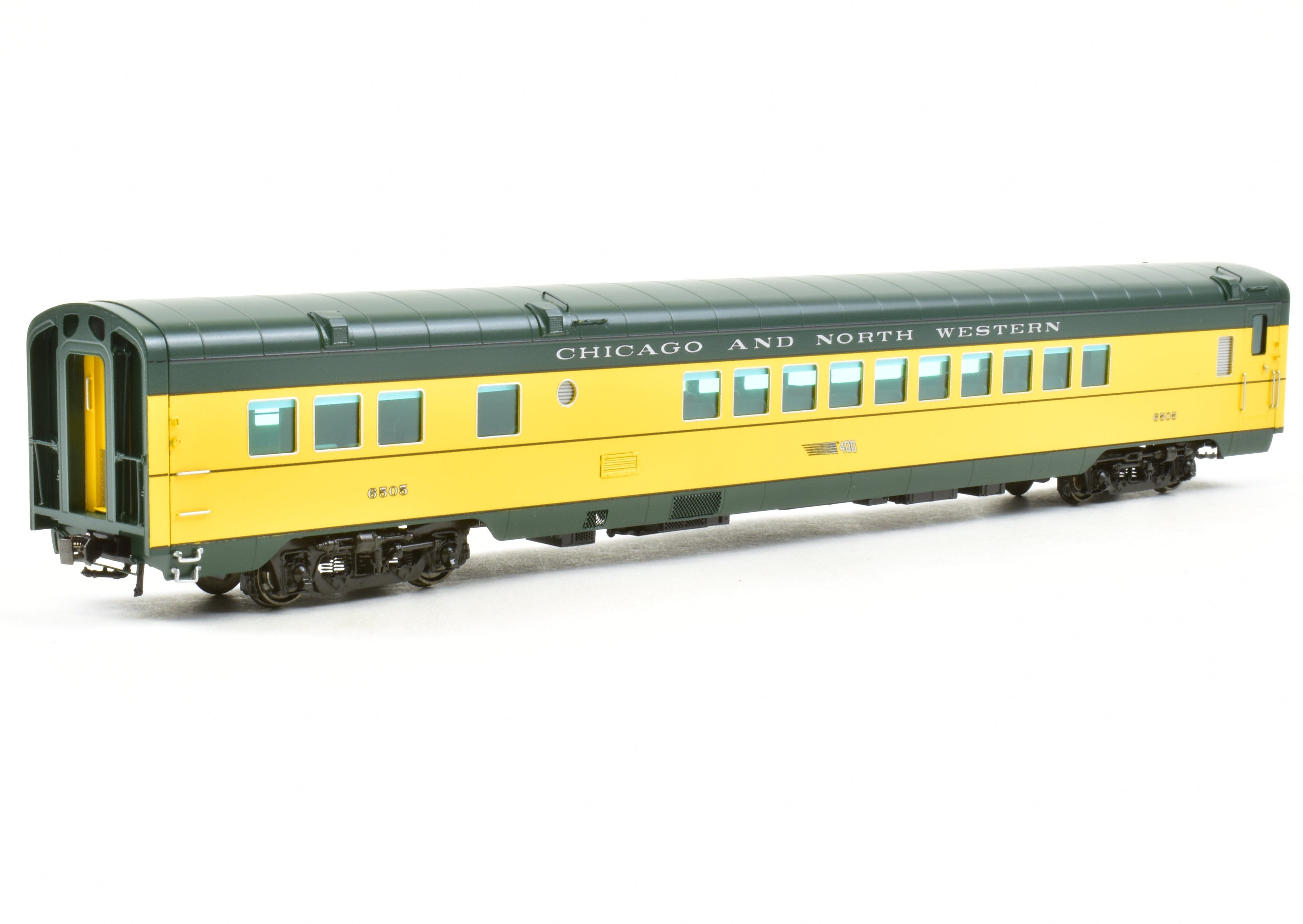 HO Scale Brass Railway Classics C&NW Chicago and North Western 400 22-Seat Parlor Car FP 6505