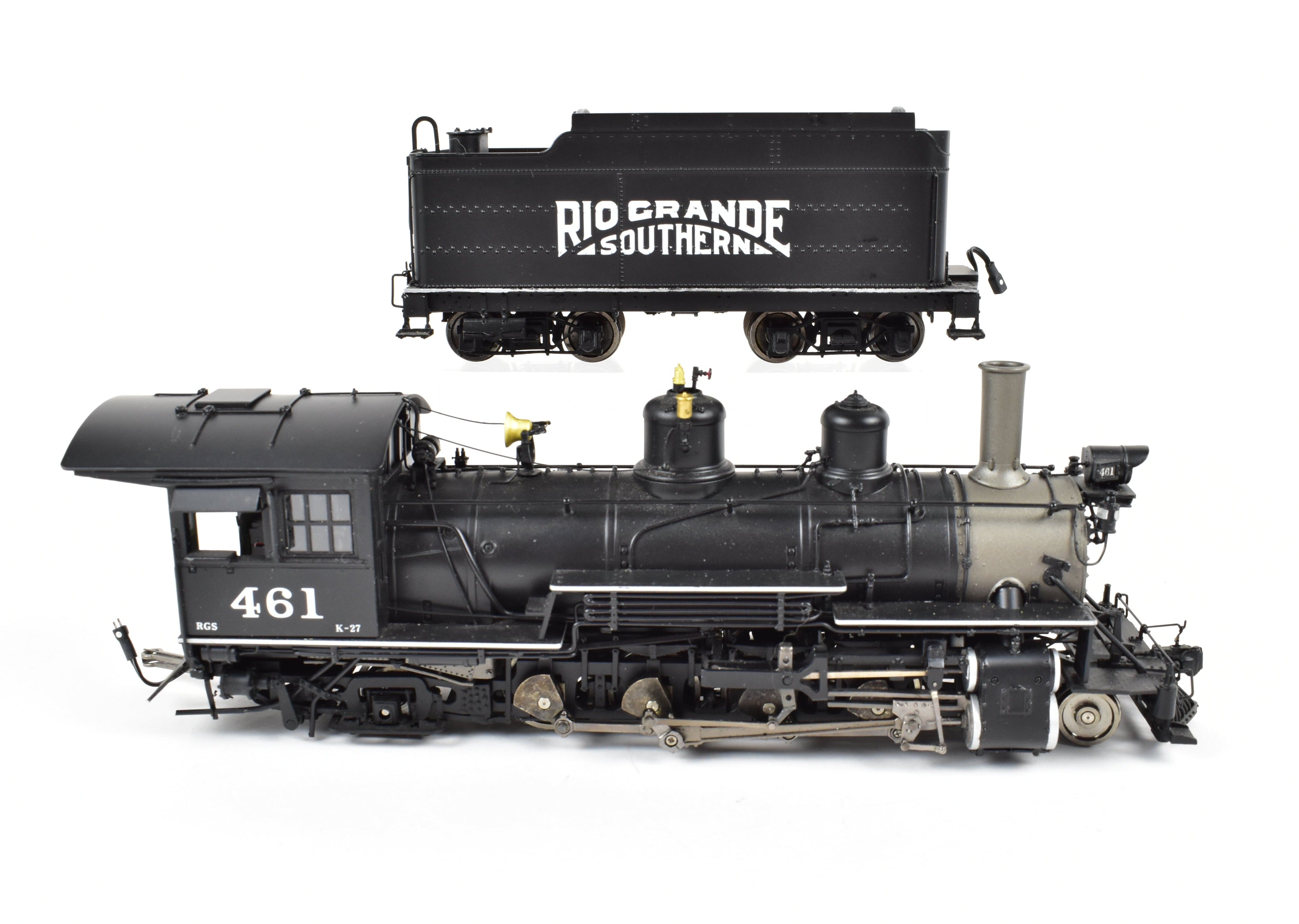 On30 Hybrid Brass MMI Rio Grande Southern K - 27 2 - 8 - 2 Locomotive #461