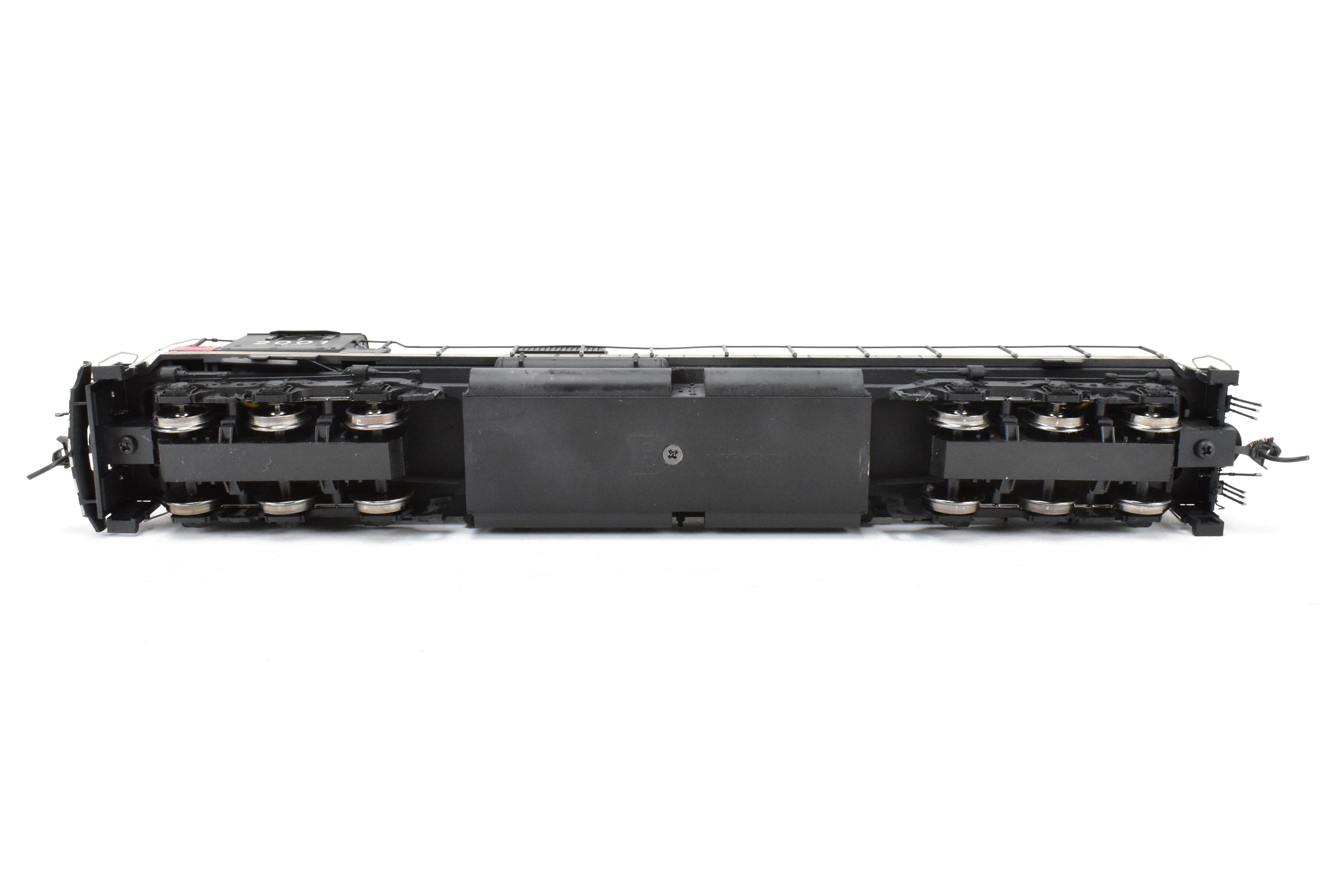 HO Scale Con Bowser Executive Line Canadian National Railway Alco C630M Model Train with ESU DCC and Sound Function, Featuring Road Number 2001 and Professional Weathering