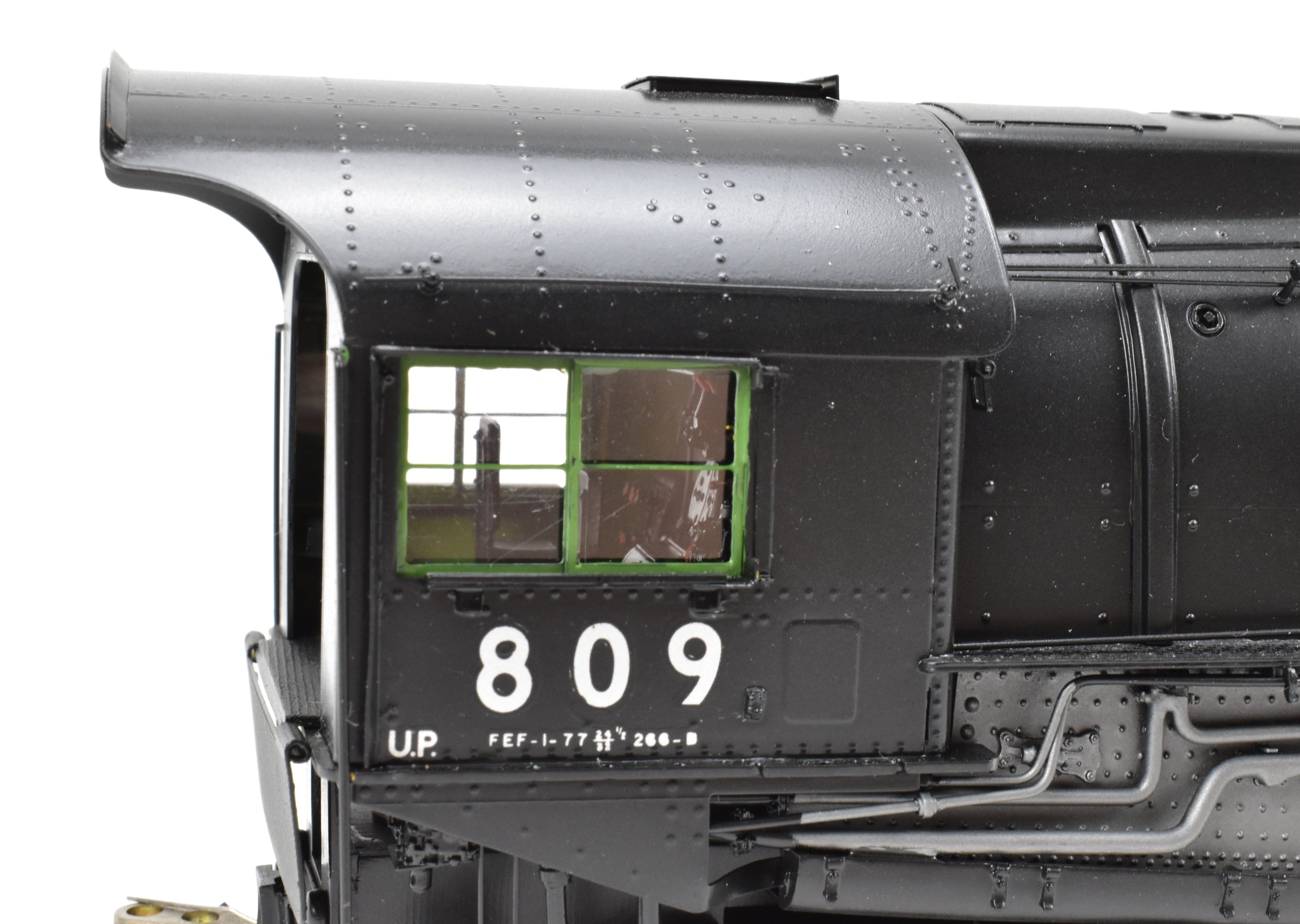 O Scale Brass Model Train - Overland Models, Inc. Union Pacific FEF - 1 4 - 8 - 4 Factory Painted Locomotive No. 809 As - Delivered