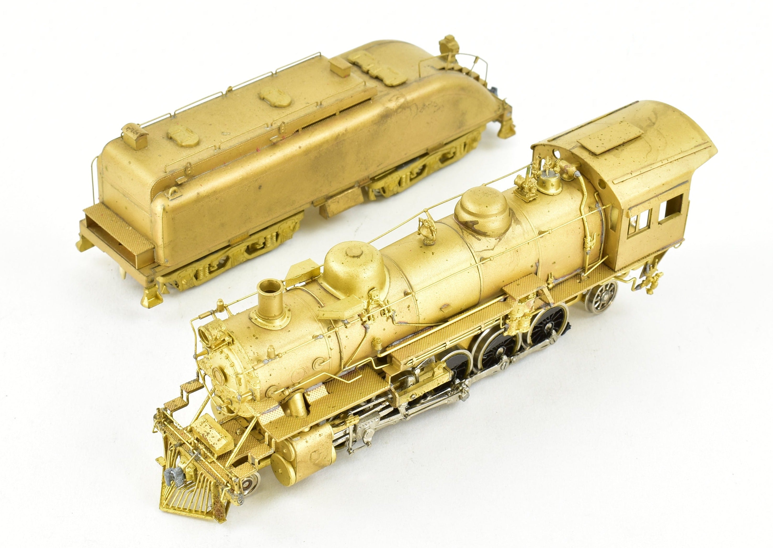 HO Brass Westside Model Co. ATSF Santa Fe 1600 2-10-2 Model with Spare Parts