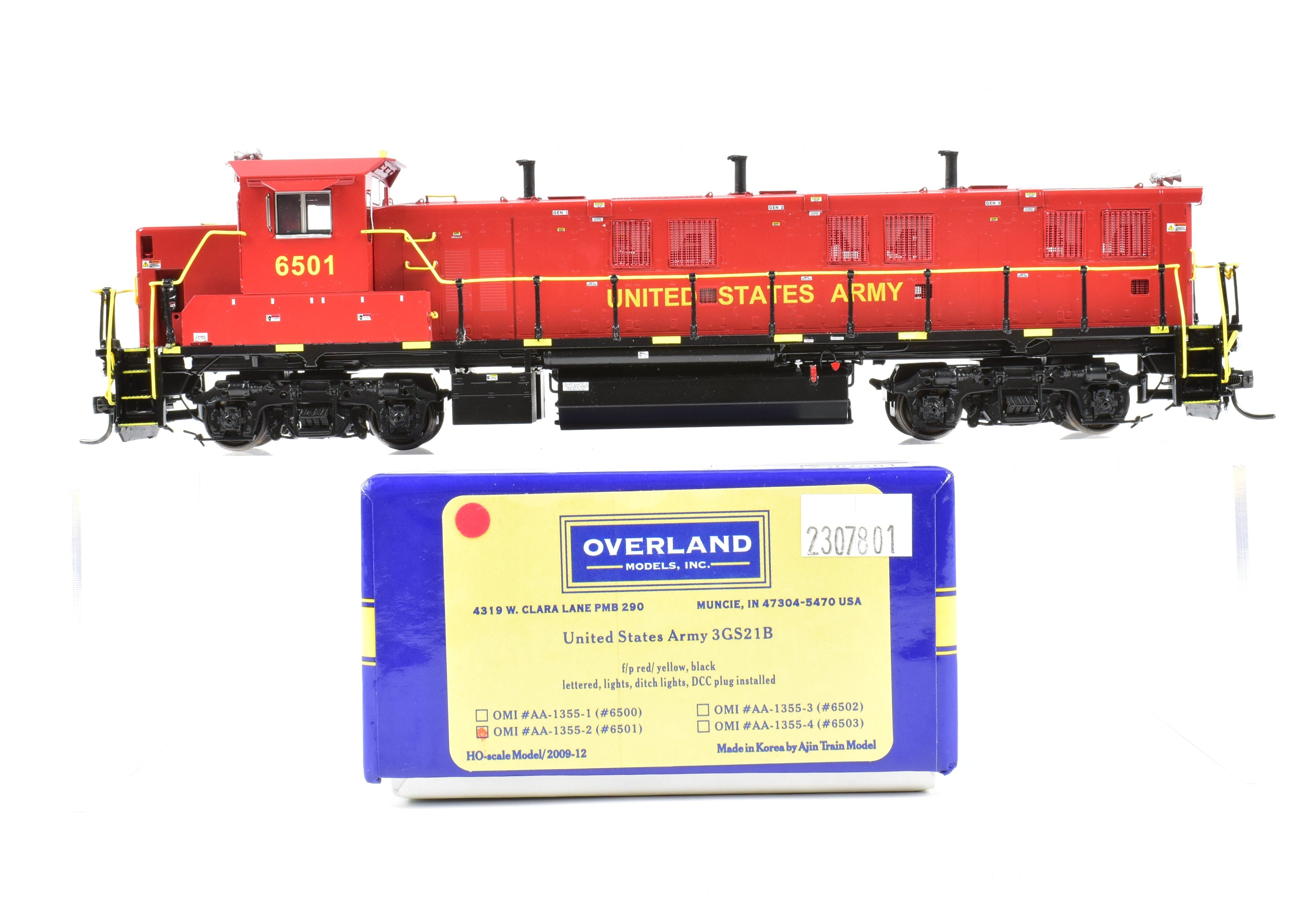 HO Scale Brass Model - Overland Models Inc. USAX U.S. Army 3GS21B Genset Factory Painted #6501 from American Model Train Collection