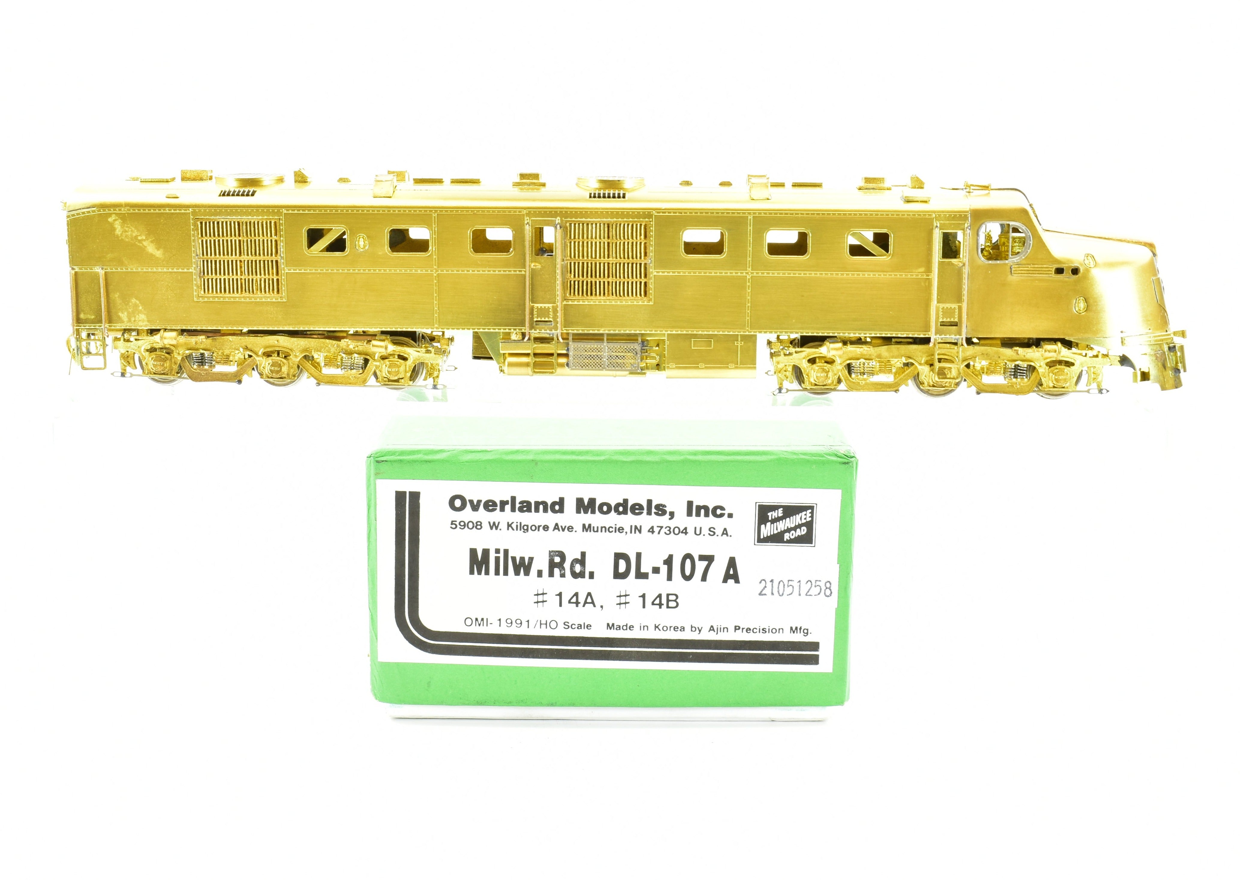 HO Brass MILW - Milwaukee Road Alco DL - 107A by Overland Models Inc.