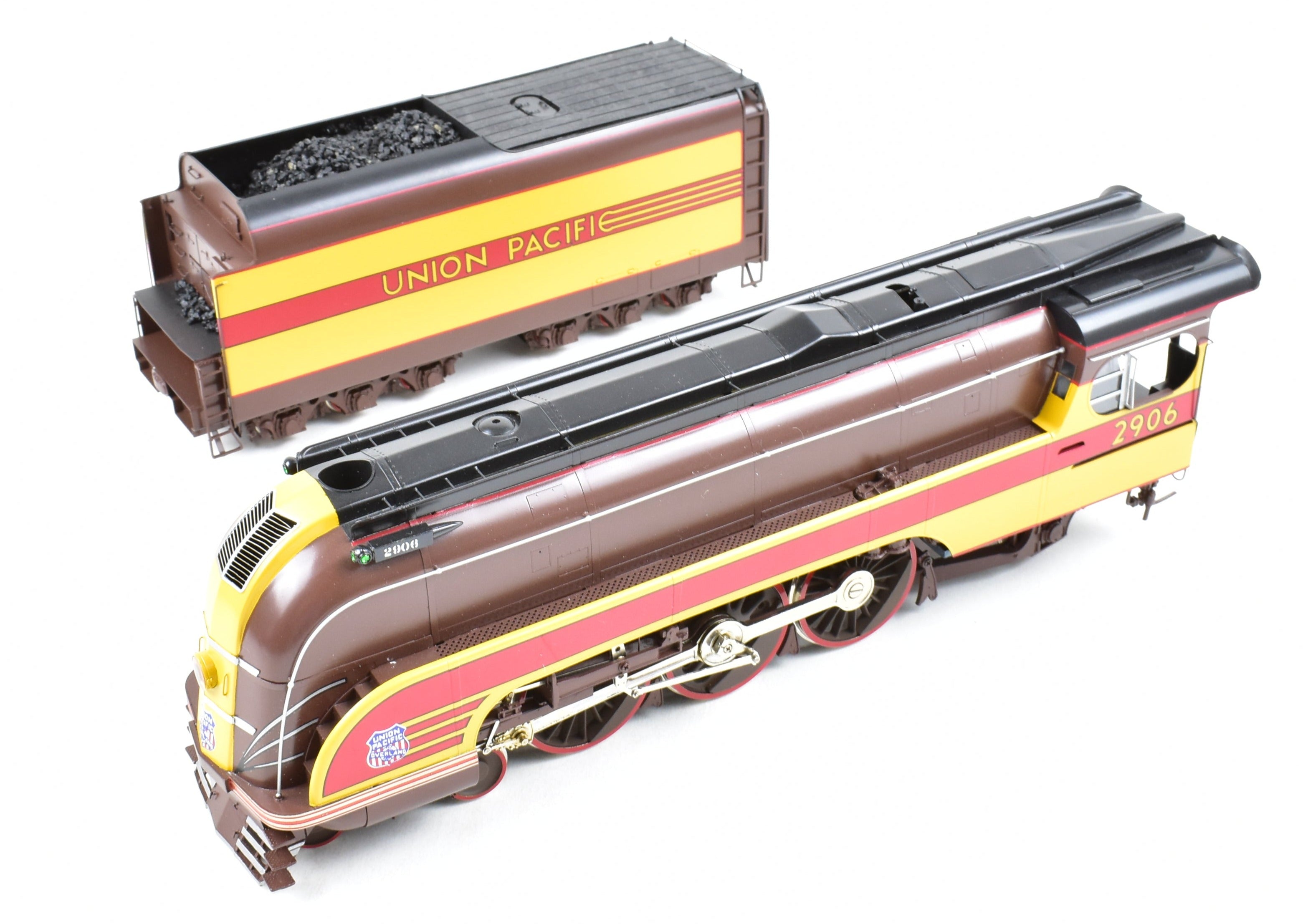 O Scale Brass Model Train - Overland Models, Inc. Union Pacific 2906 4-6-2 Streamlined Forty-Niner Factory Painted by OMI