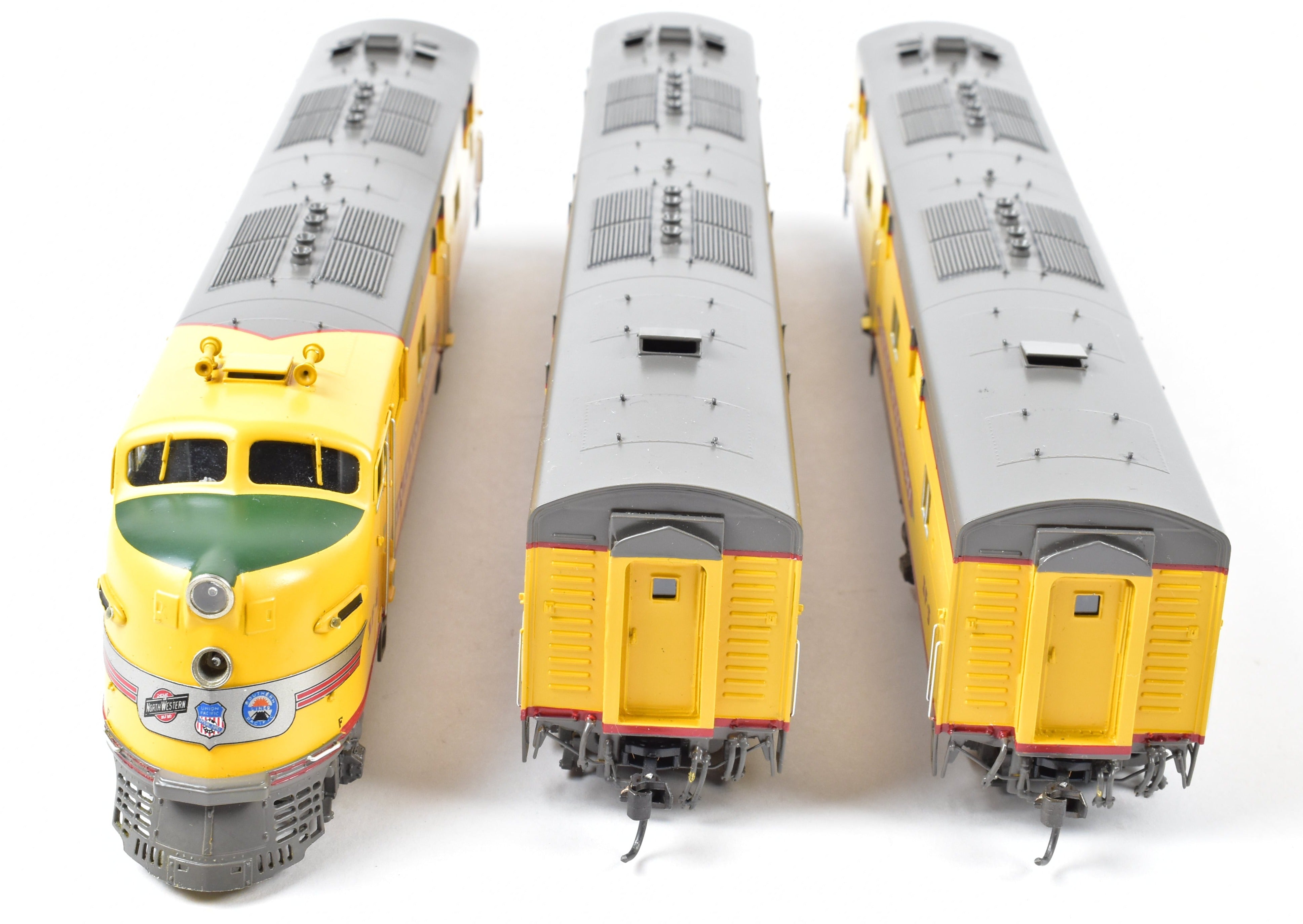 HO Scale Brass Consist of Challenger Imports Union Pacific City of San Francisco EMD E6 A/B/B Locomotive Set for Model Railroading