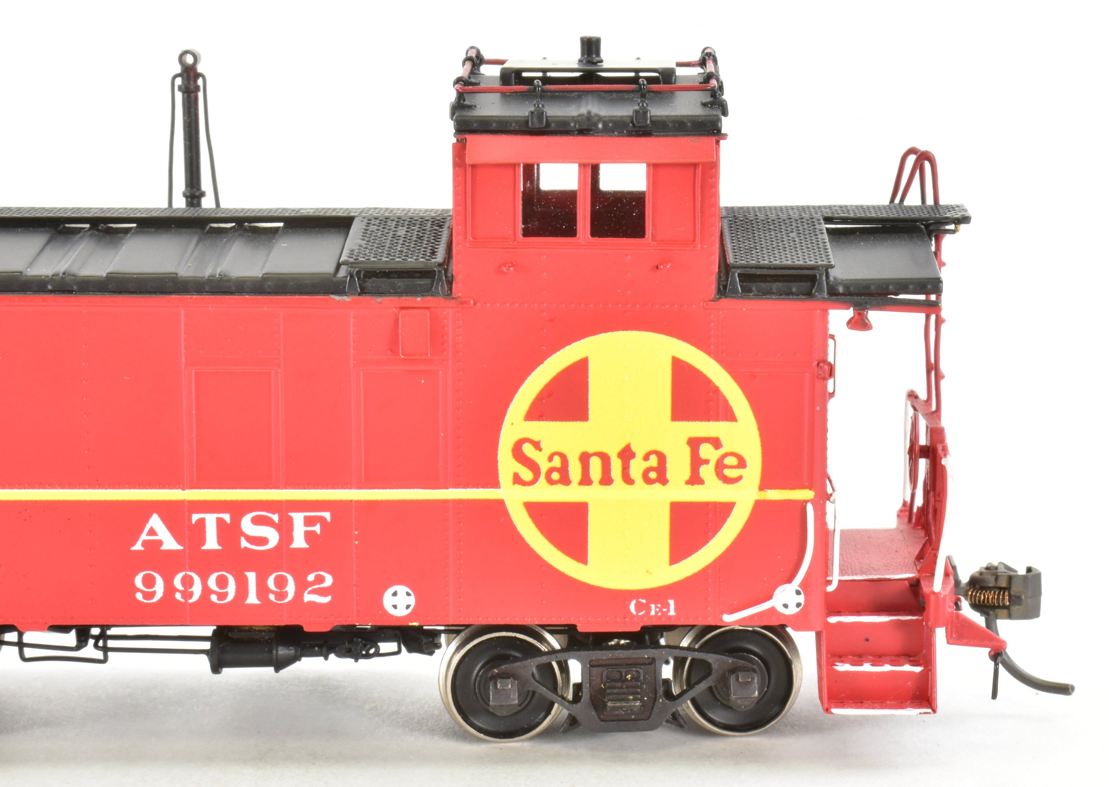 HO Scale Brass CIL Santa Fe Caboose - Challenger Imports AT & SF Class CE - 1 FP Model No. 999192, a Collectible Railroad Item