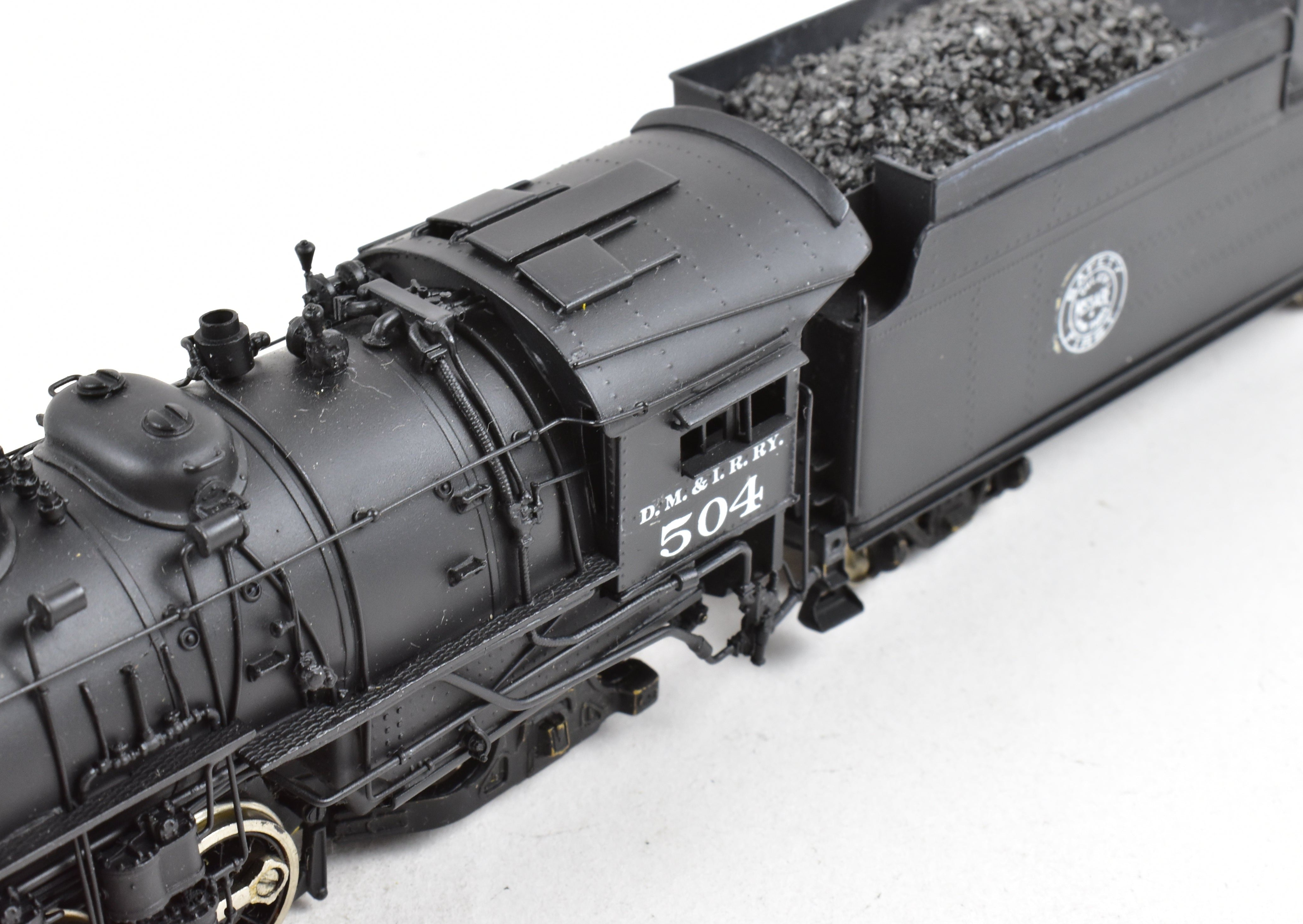 HO Brass Key Imports DM&IR 2-10-2 Santa Fe Class E Custom Painted Locomotive No. 504