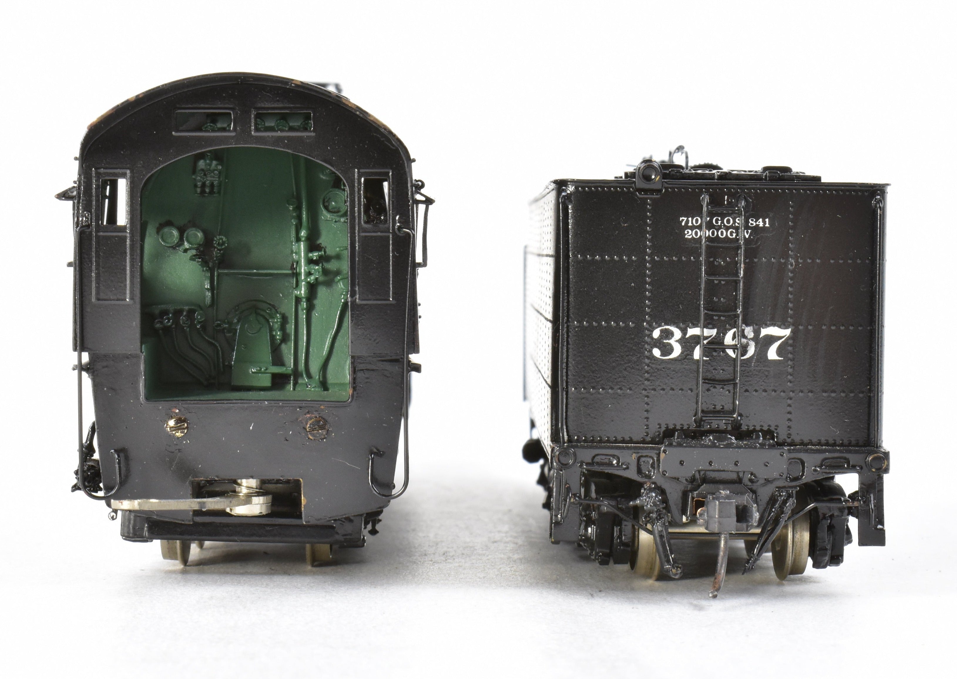 HO Scale Brass Key Imports ATSF - Santa Fe 3765 Class 4-8-4 Northern Steam Locomotive Custom Painted with the Number 3767
