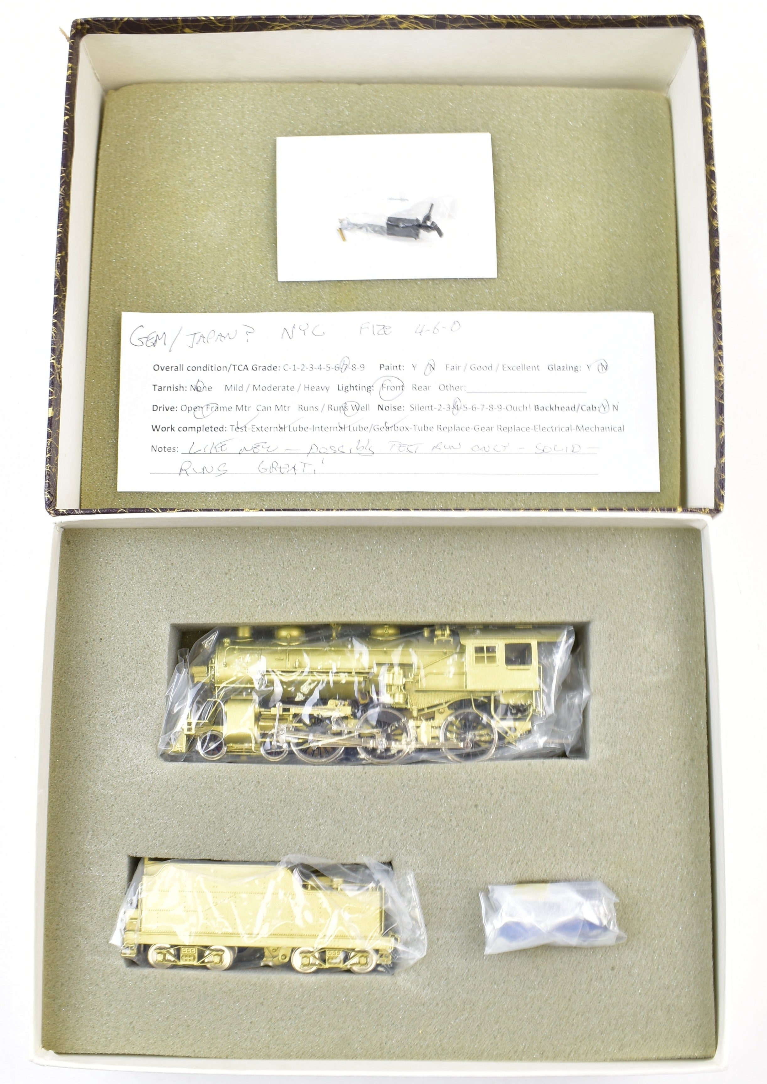 High - Quality HO Scale Brass Gem Models Train Replica of New York Central F - 12e 4 - 6 - 0 Locomotive