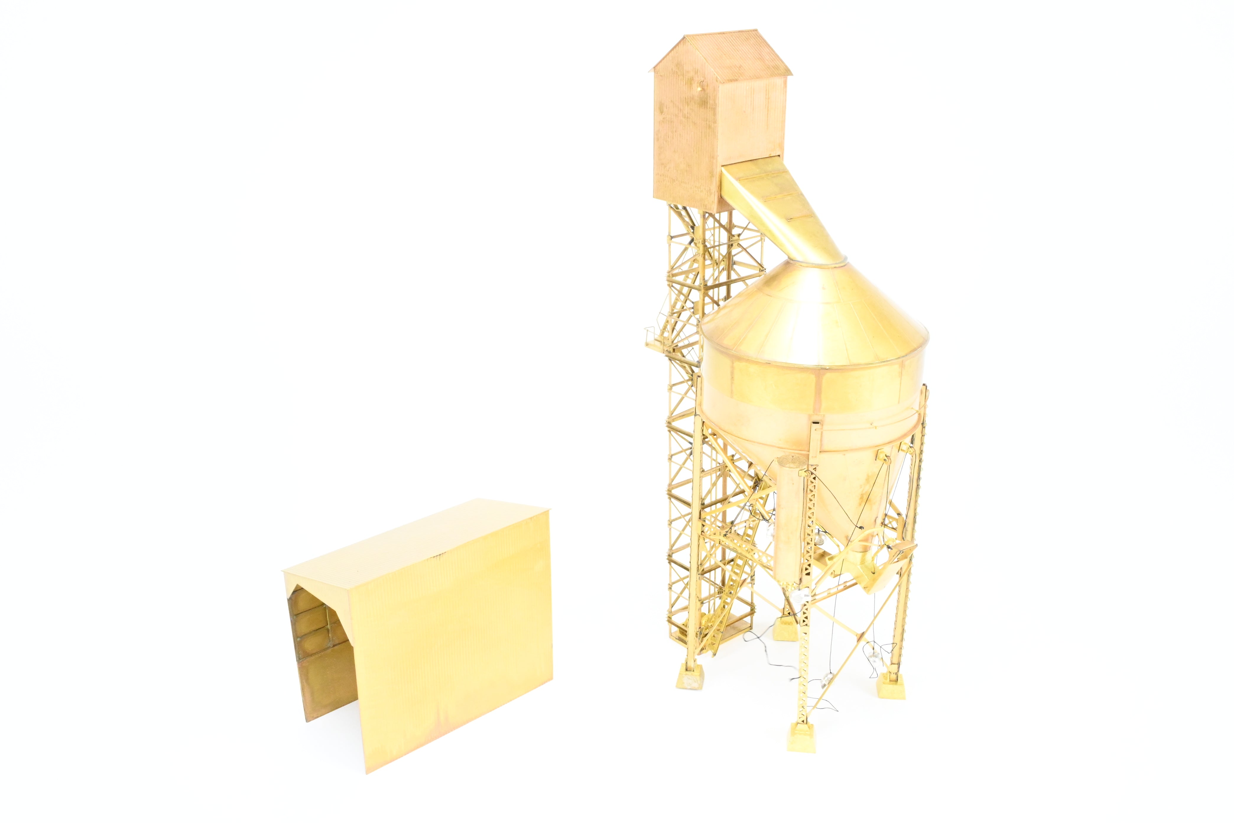 HO Scale Brass Model - Overland Models, Inc. Ogle Steel Type Coaling Tower from 1998 Production Run for Various Midwest and East Roads
