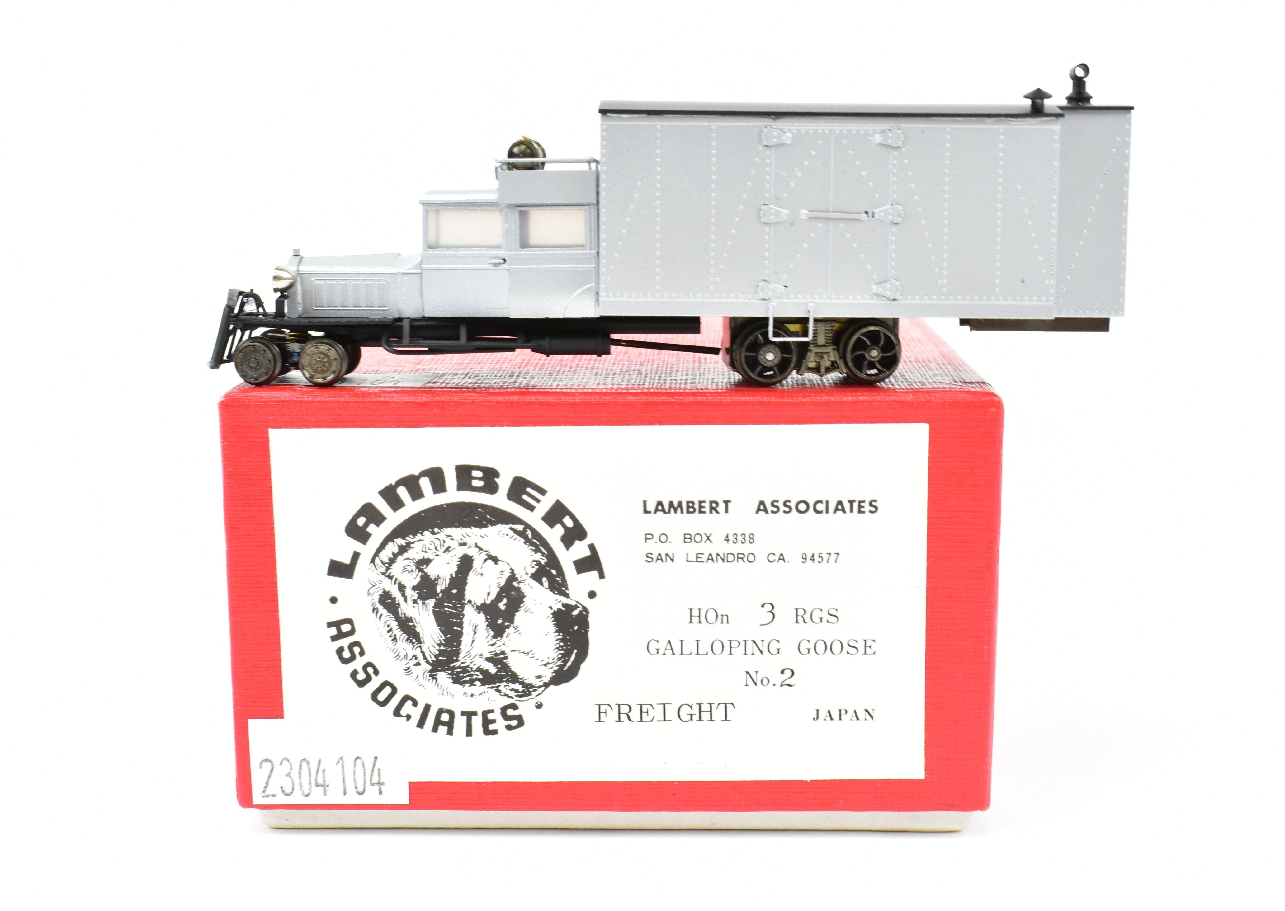 HOn3 Brass Lambert RGS - Unlettered Rio Grande Southern Galloping Goose No. 2 FP, 1980 Import