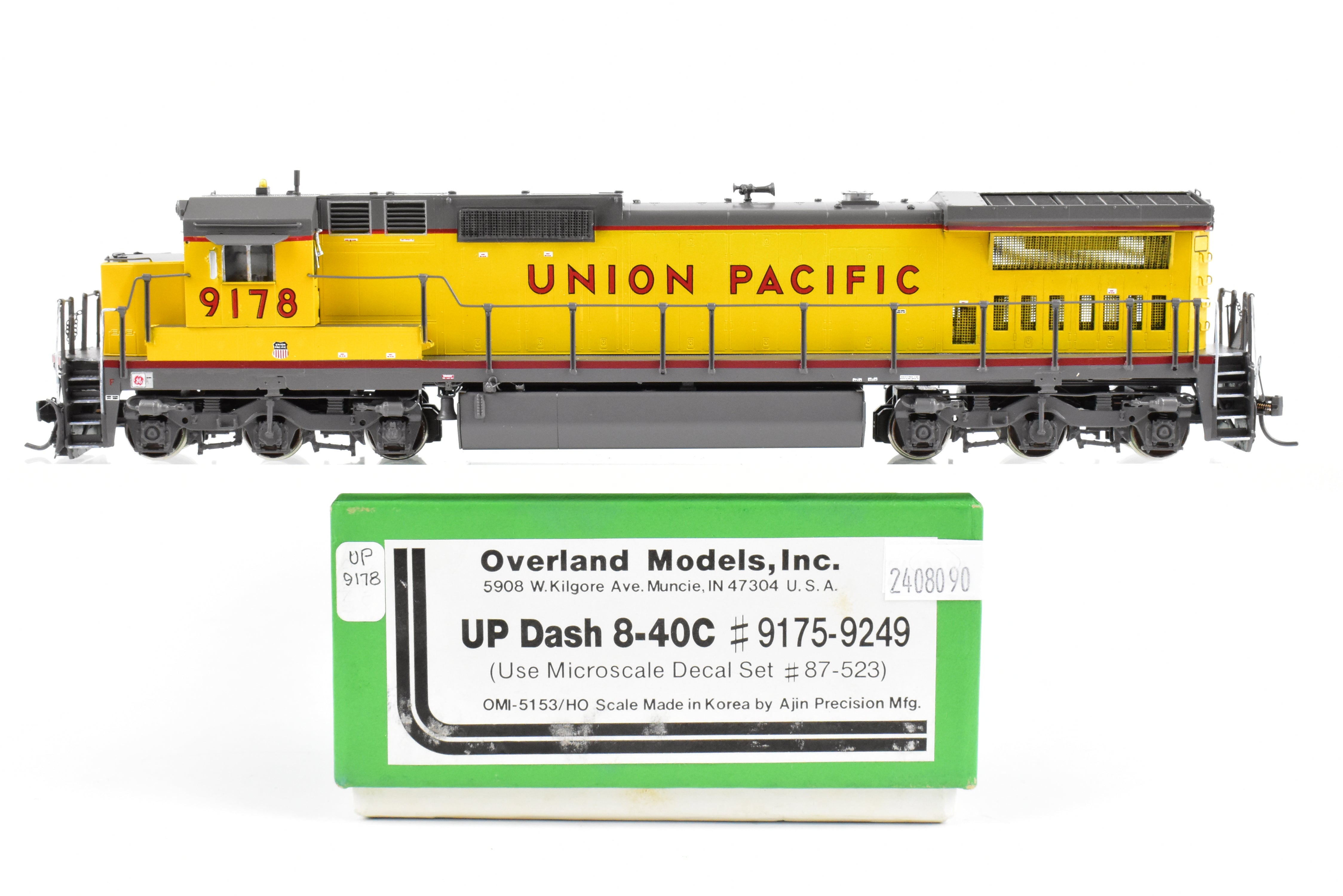 HO Brass OMI Union Pacific GE Dash 8-40C Custom Painted Locomotive No. 9178