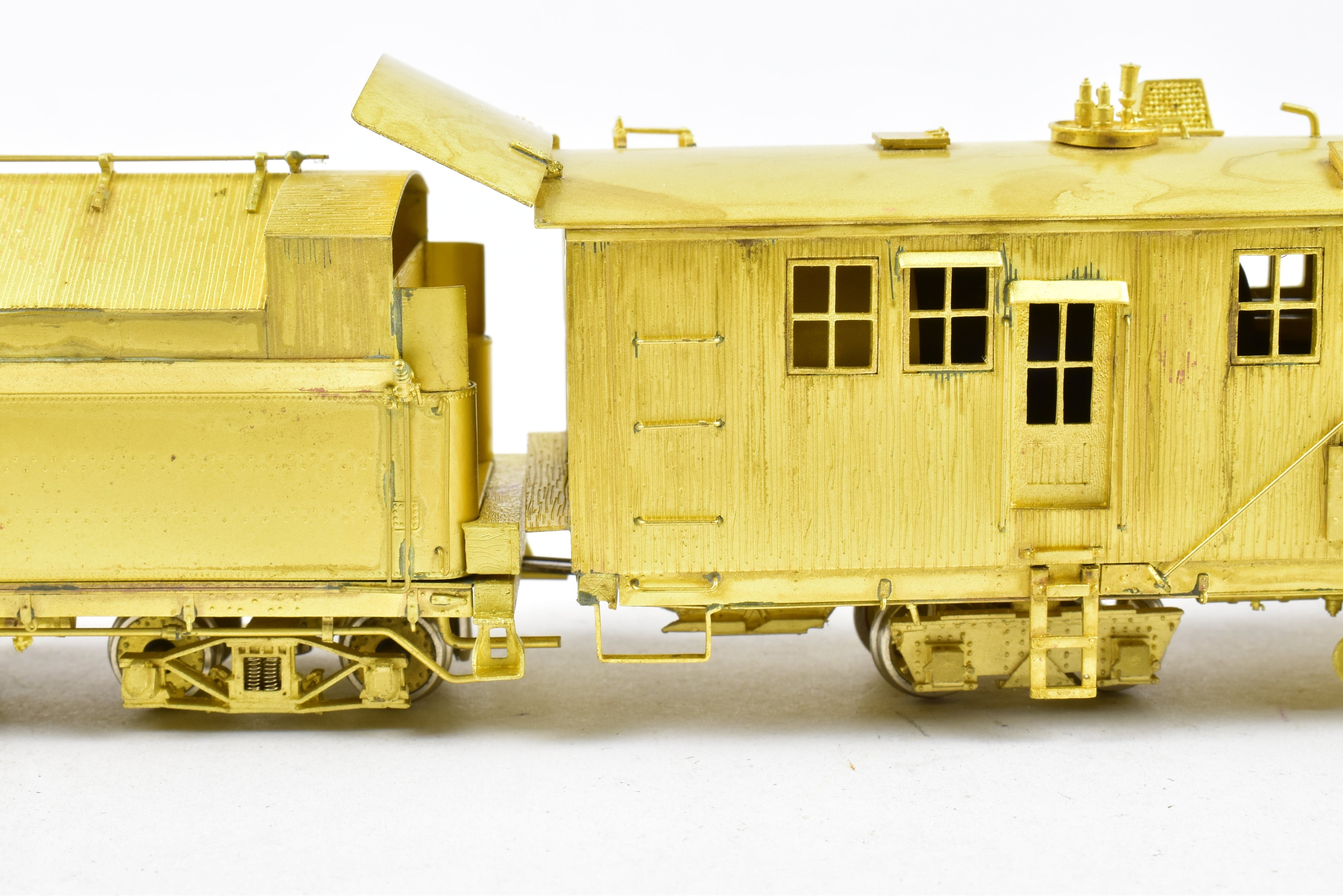 1991 HOn3 Brass D&RGW 'O-Y' Rotary Snowplow by OMI with Tender