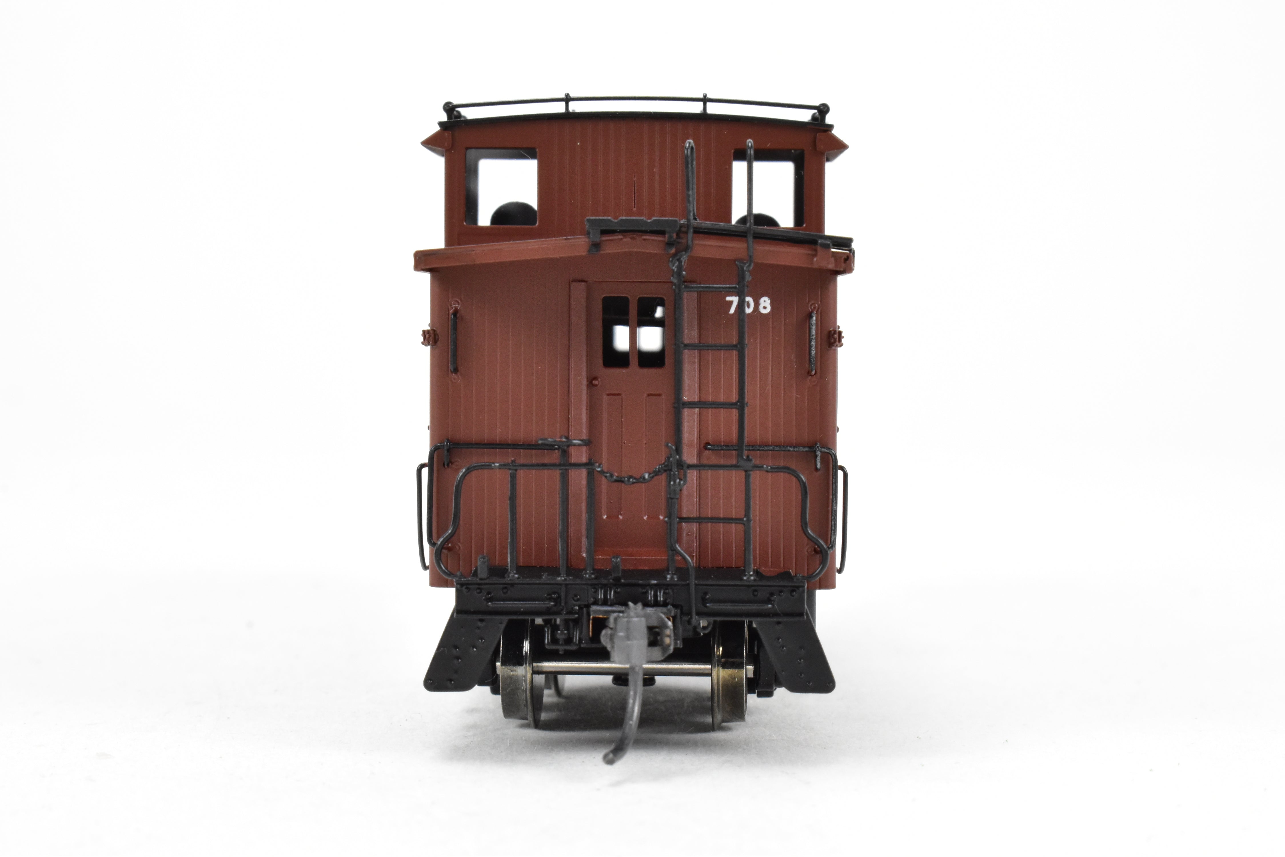 HO Scale Brass Missouri Pacific Wood - Side Caboose Model F/P #708 by Overland Models, Inc. (OMI)