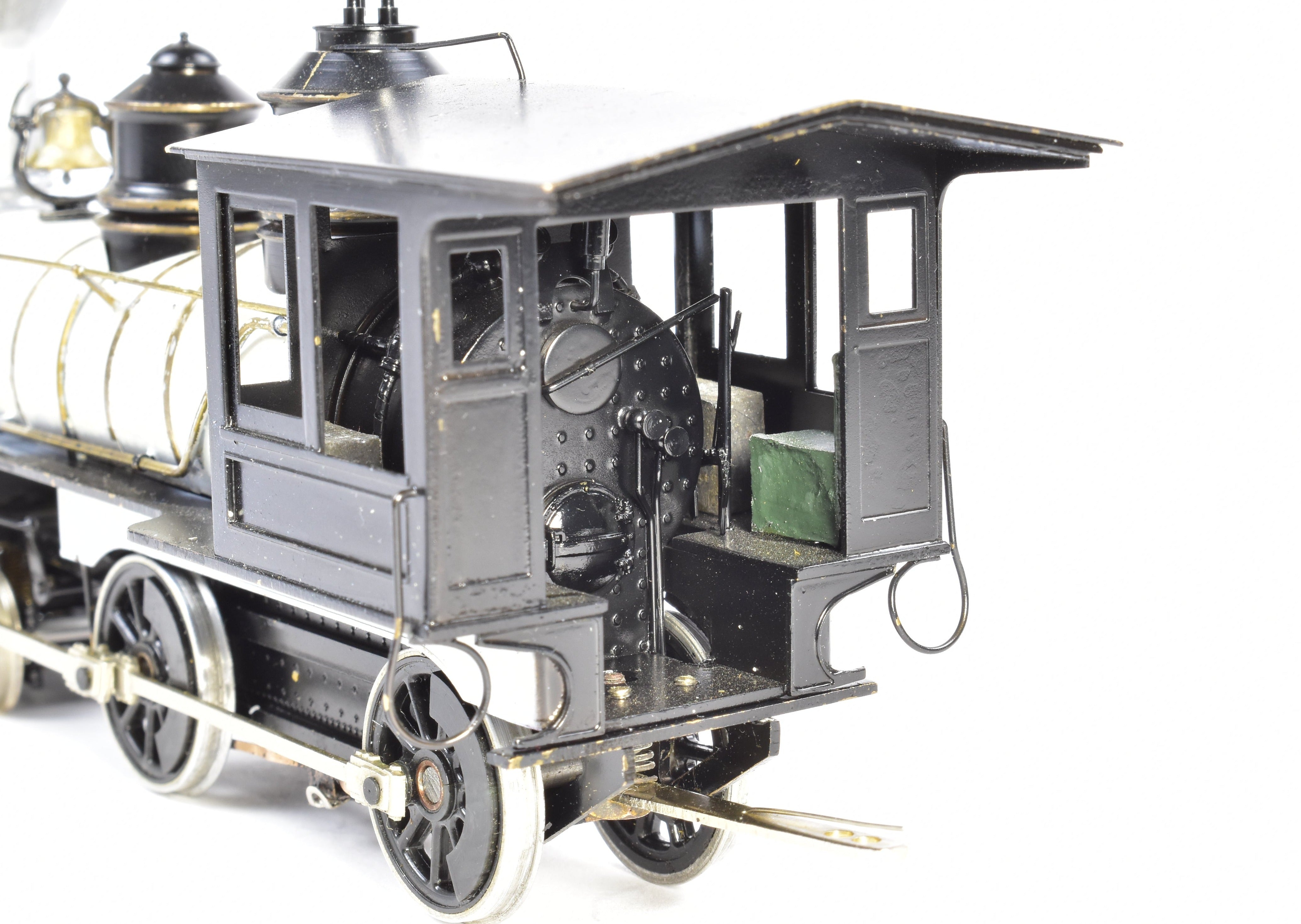On3 Scale Brass Model Train - Northwest Short Line (NWSL) Baldwin 4-4-0 Locomotive with Custom Detailing and Painting (AS-IS Condition)