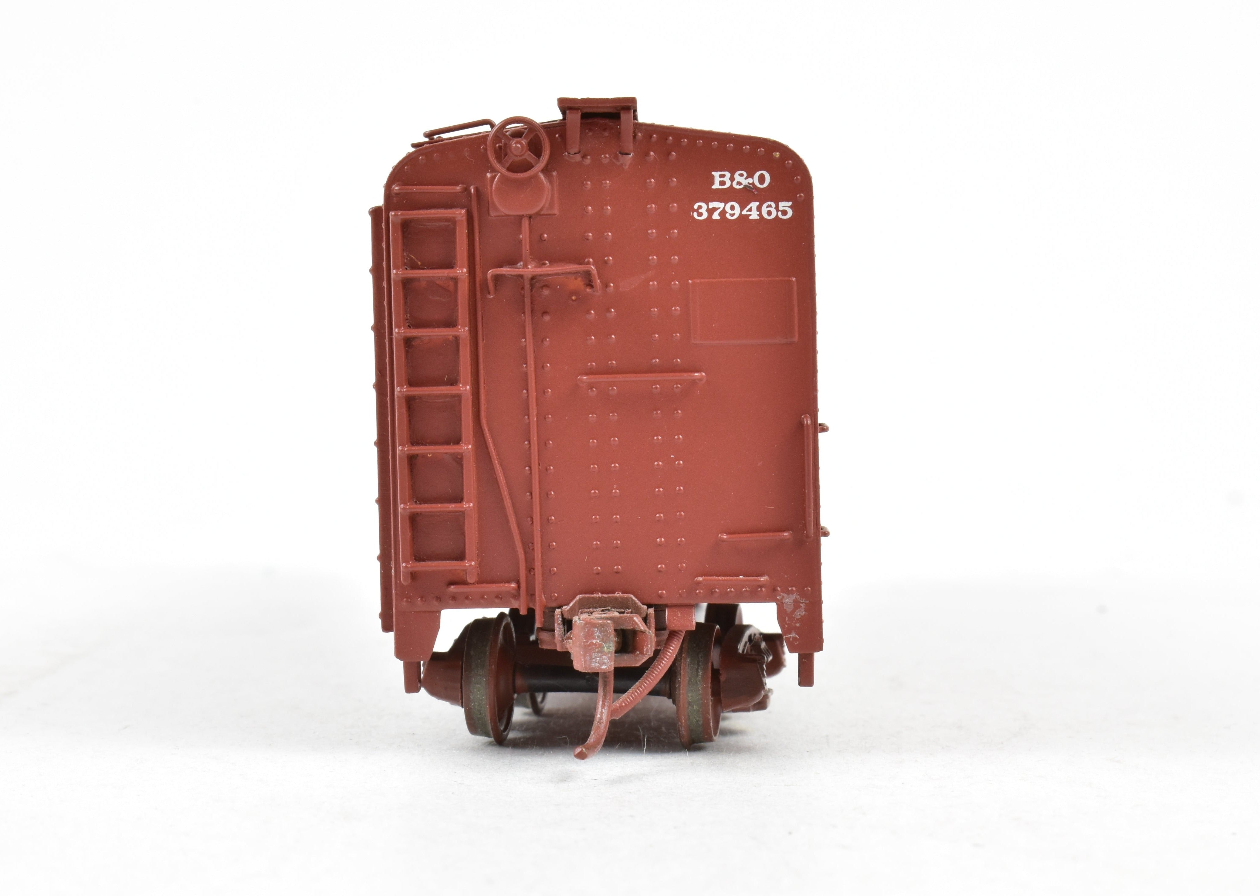 HO Scale Brass Model Trains - B&O M - 53 Round Roof 40 - Foot Custom - Painted Boxcar by Trains Inc., Without Original Box