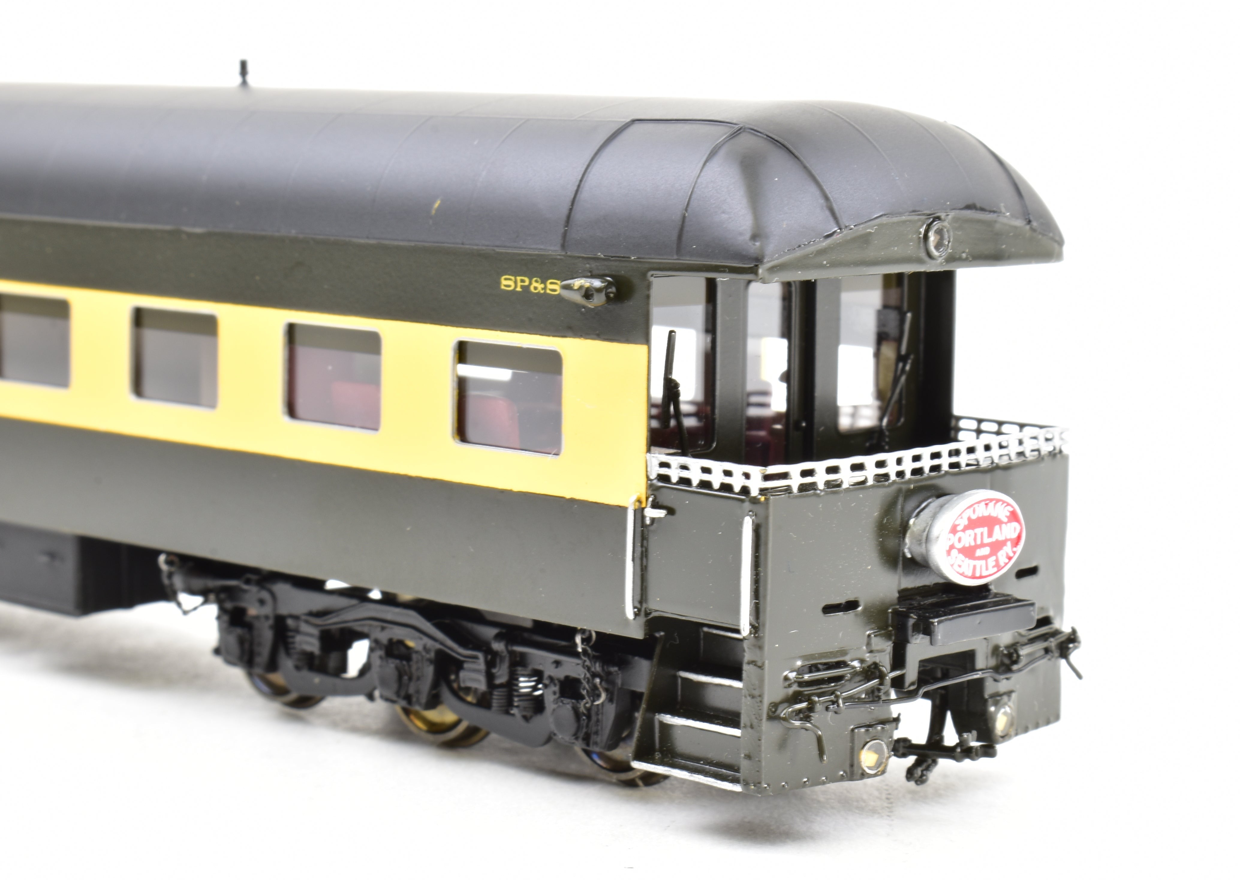 HO Scale Brass Model Railroad Business Car - North Bank Line SP&S (Spokane, Portland & Seattle) Business Car No. 99, Circa 1965 - 1970, Fine - Quality Collectible