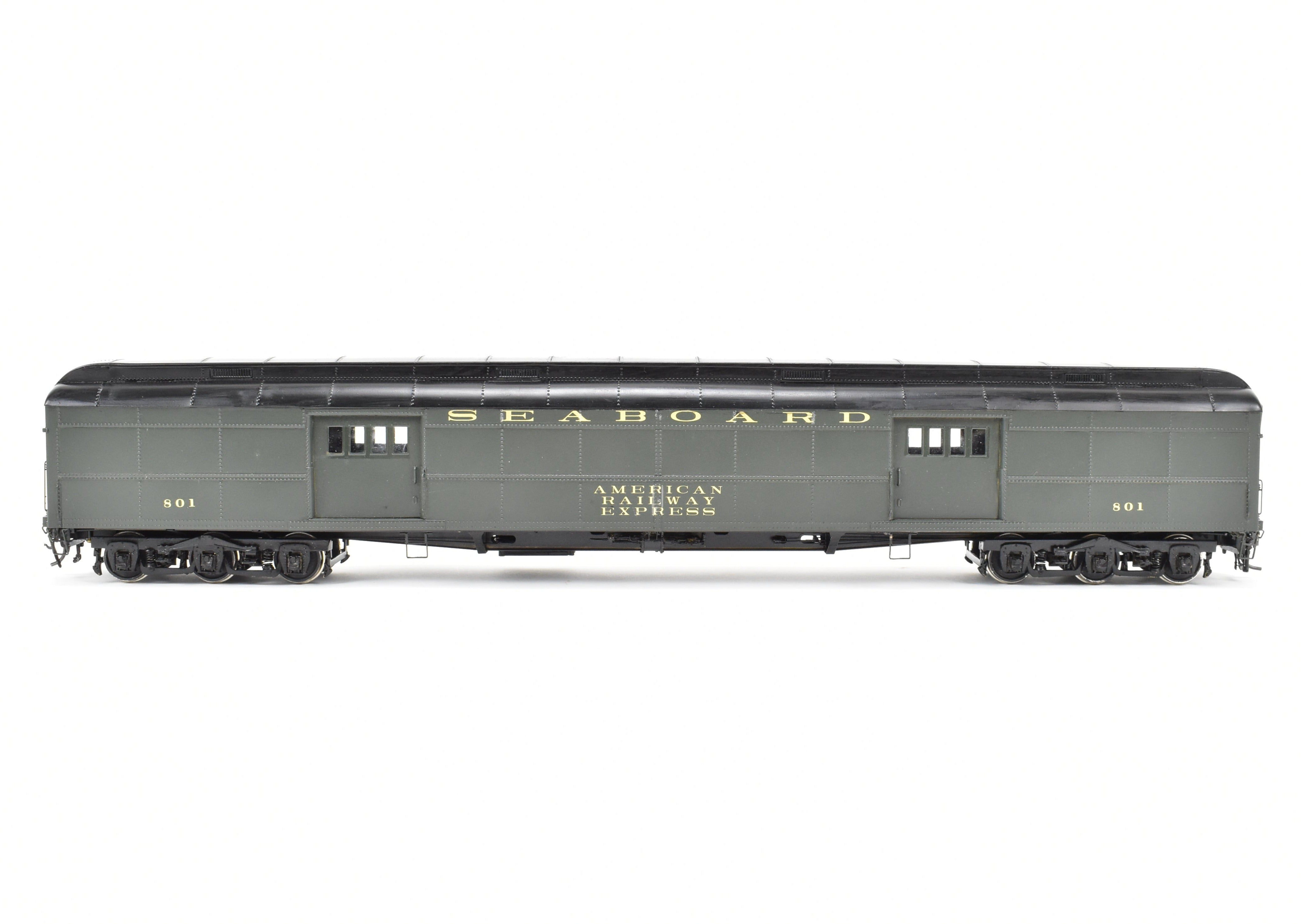 O Scale Brass Model PSC - Precision Scale Co. SAL - Seaboard Air Line Pullman Standard Heavyweight Baggage Car with 74'-6 Double-Doors and Custom Painting